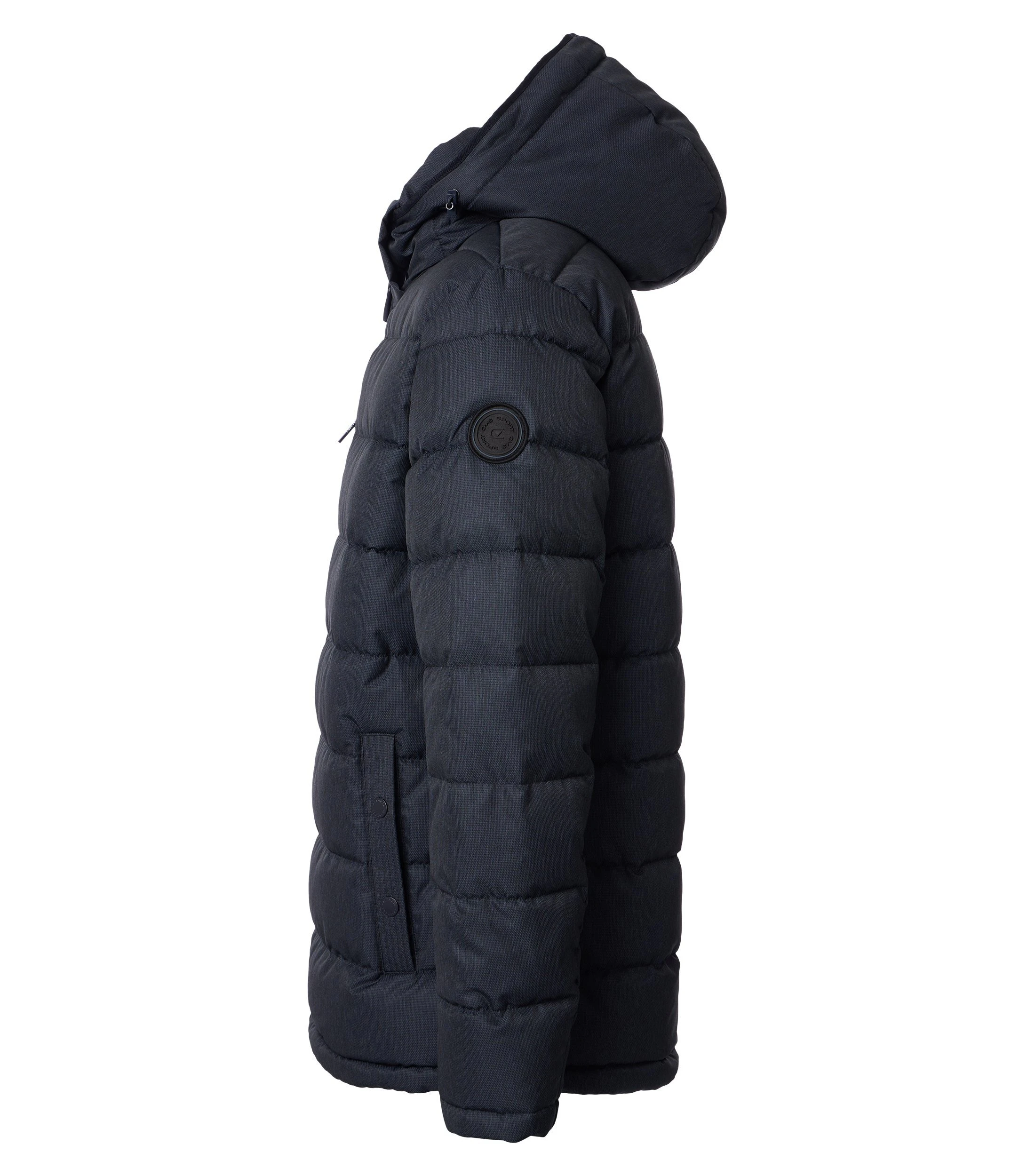Jacke im unifarbenen Design in der Farbe Mittelblau