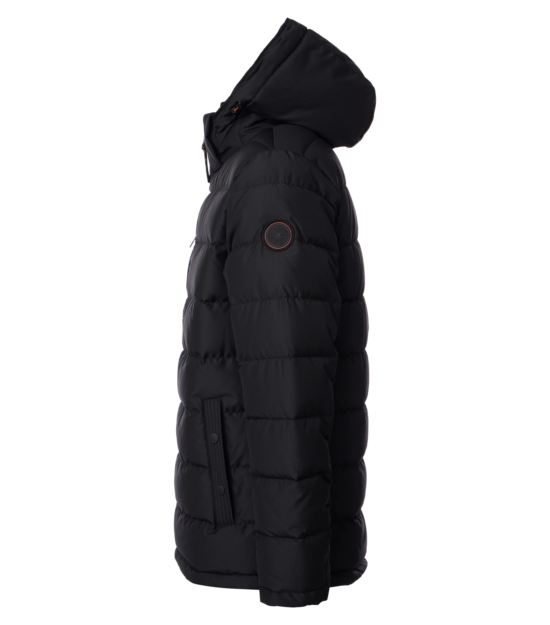 Jacke im unifarbenen Design in der Farbe Schwarz