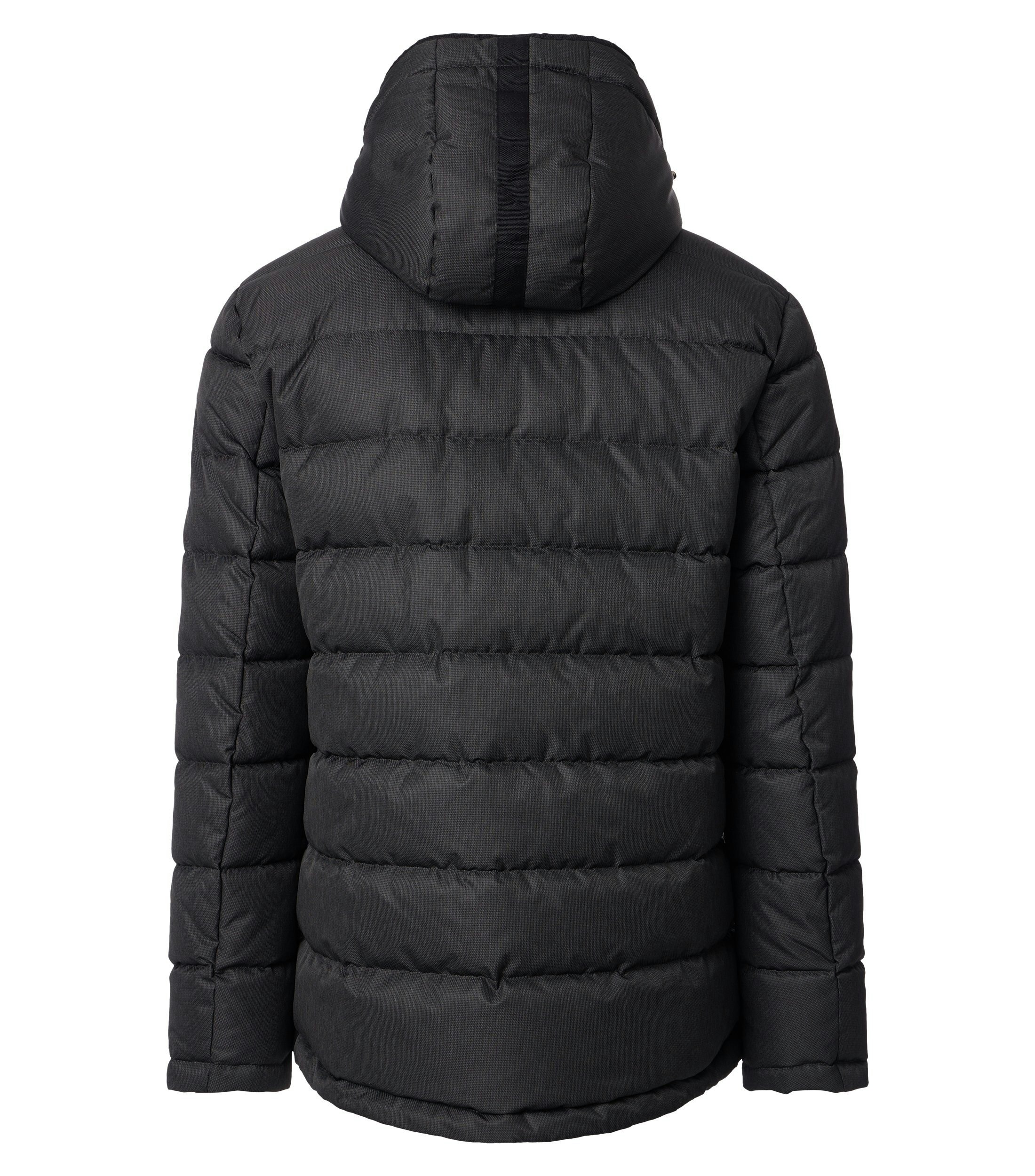 Eine Jacke im uni Muster in der Farbe Dunkelgrau