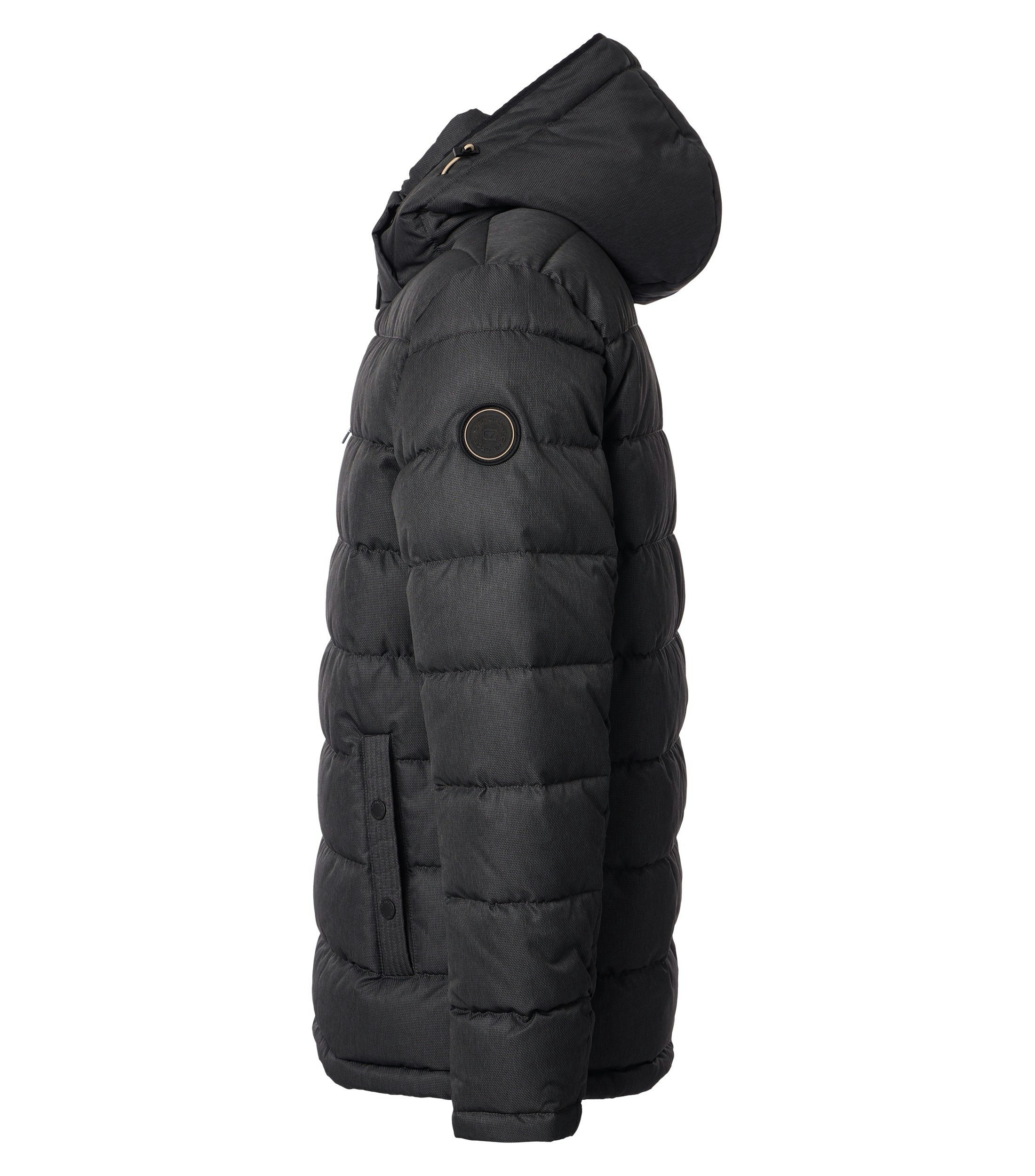 Eine Jacke im uni Muster in der Farbe Dunkelgrau