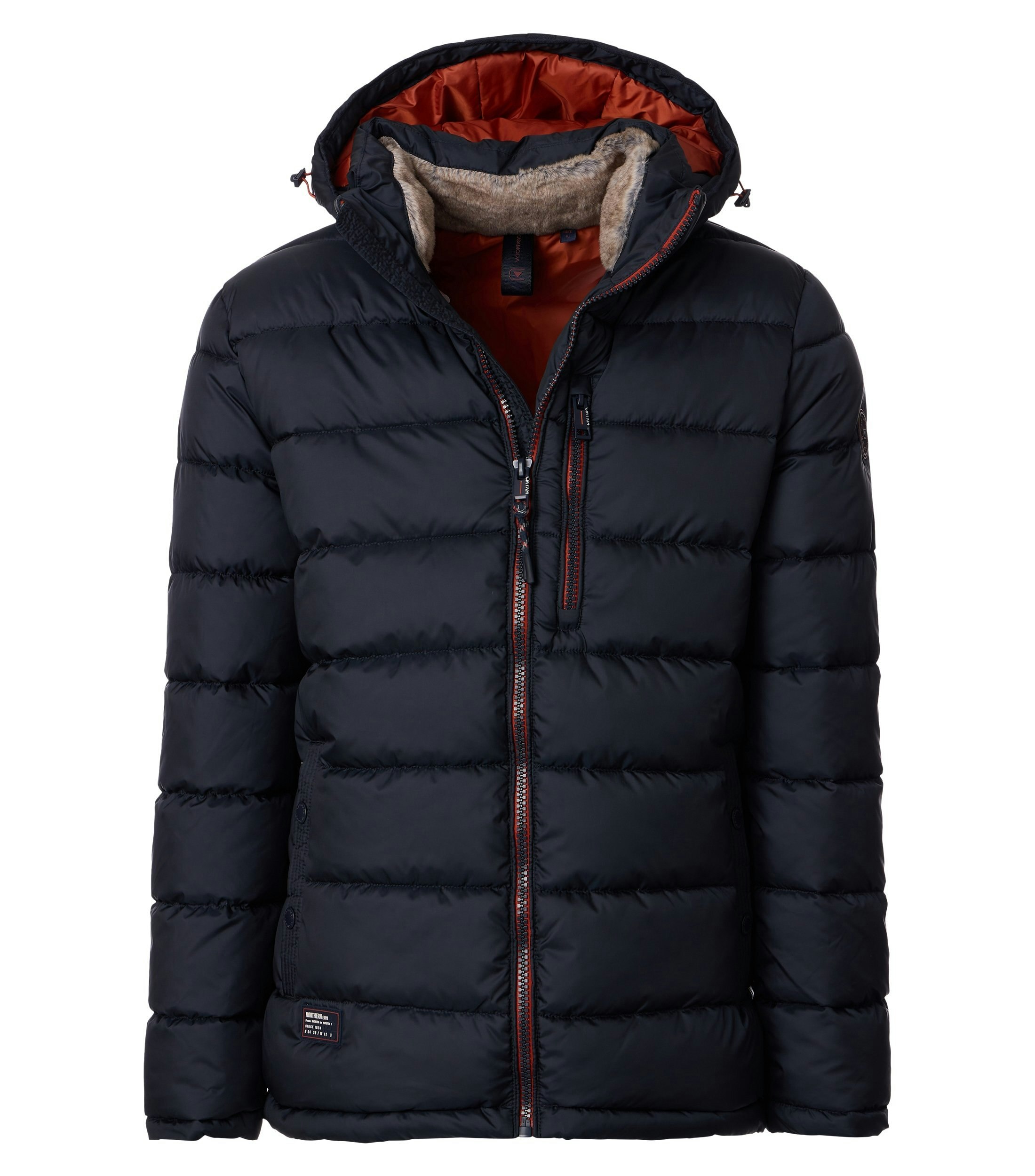 Jacke im unifarbenen Design in der Farbe Dunkelblau