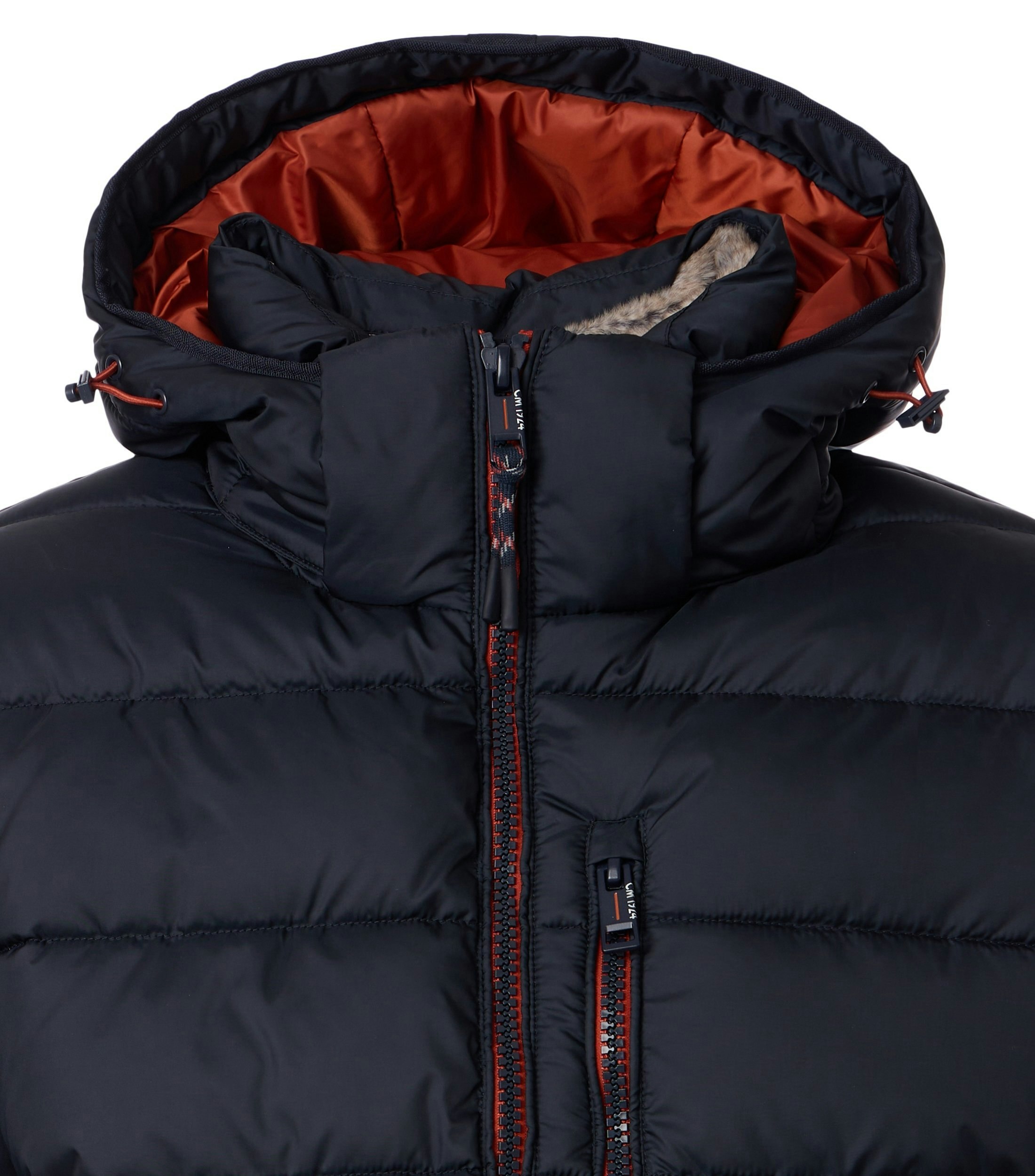 Jacke im unifarbenen Design in der Farbe Dunkelblau