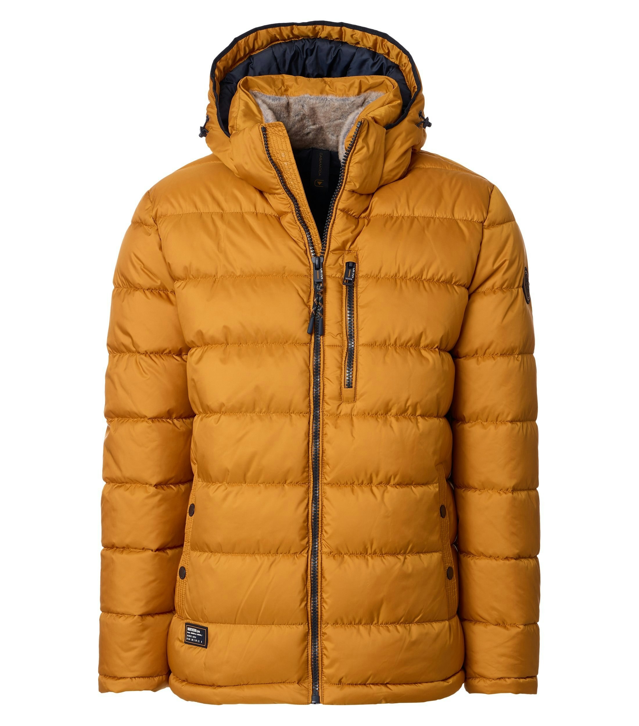 Eine Jacke im uni Muster in der Farbe Gelb