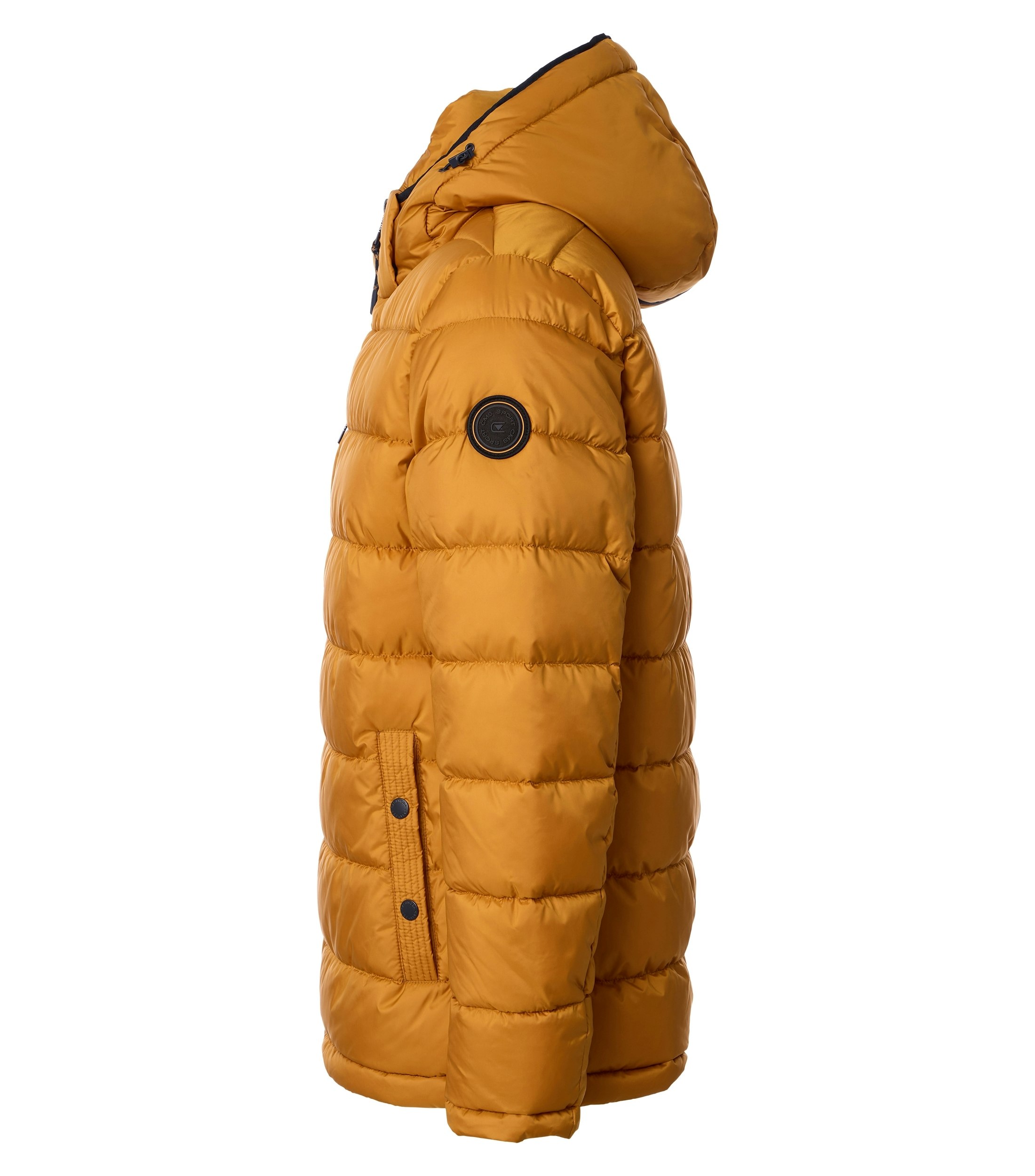 Eine Jacke im uni Muster in der Farbe Gelb