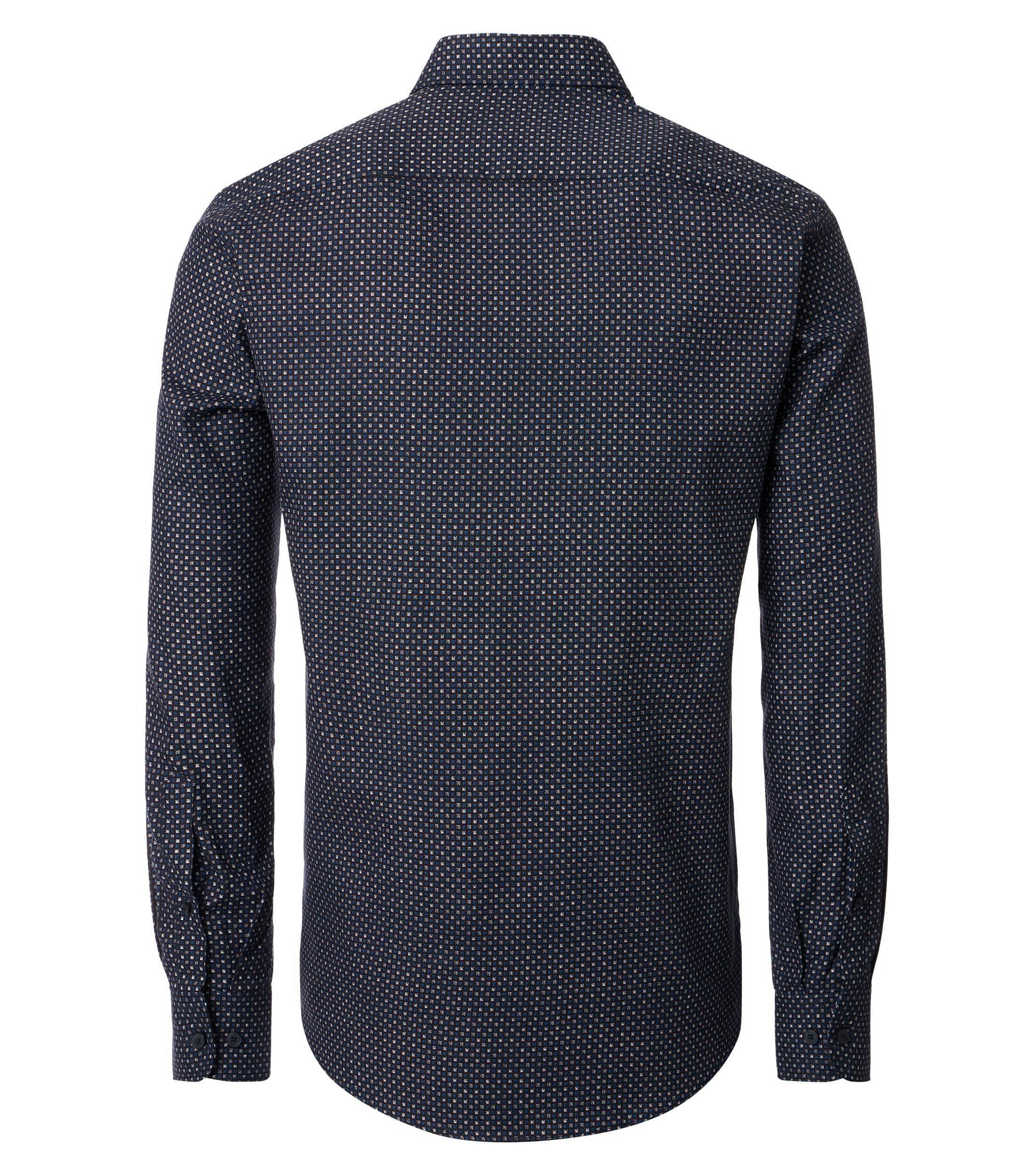 Ein Freizeithemd im Print Muster in der Farbe Blau