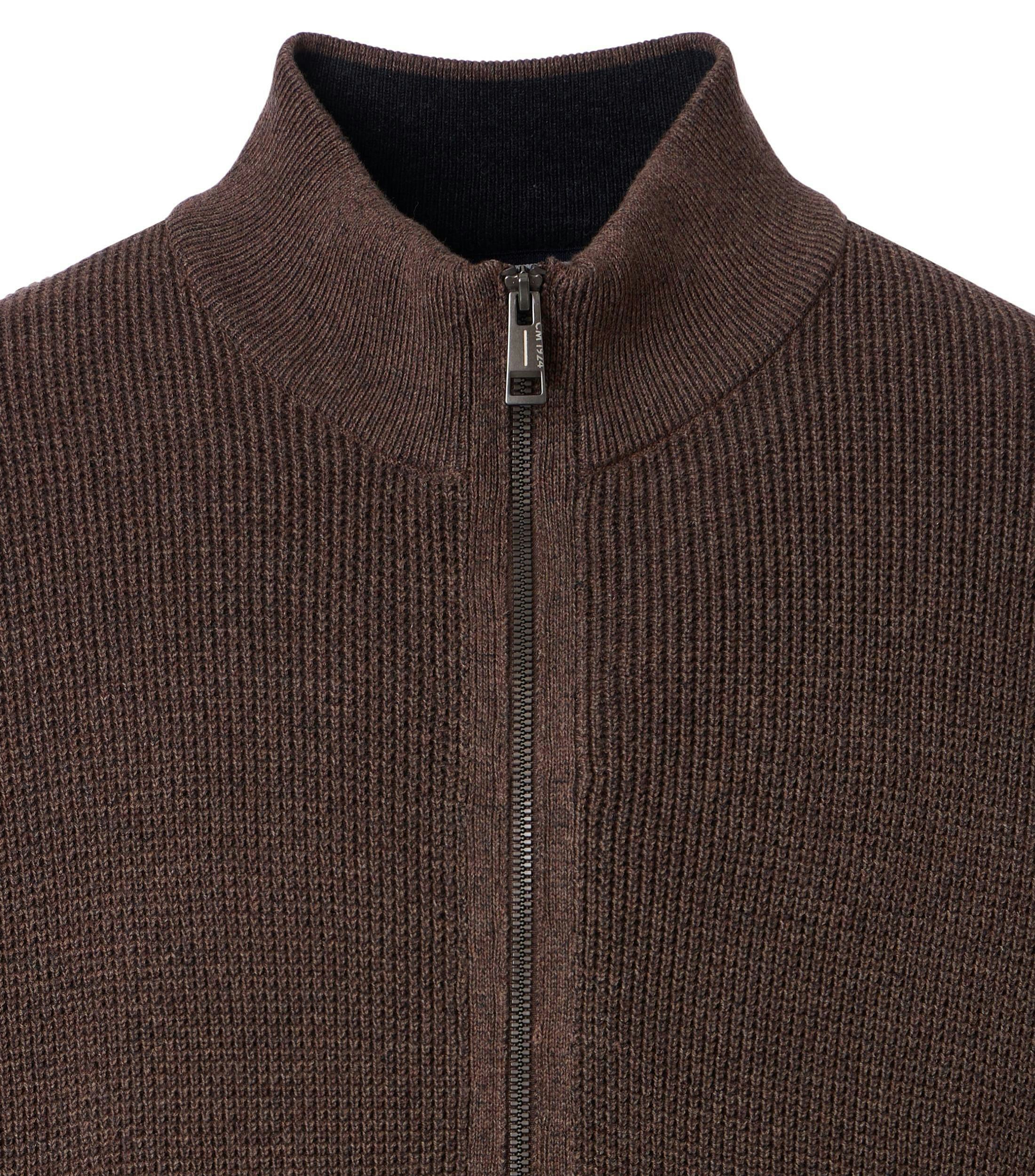 Strickjacke in Kastanienbraun - CASAMODA