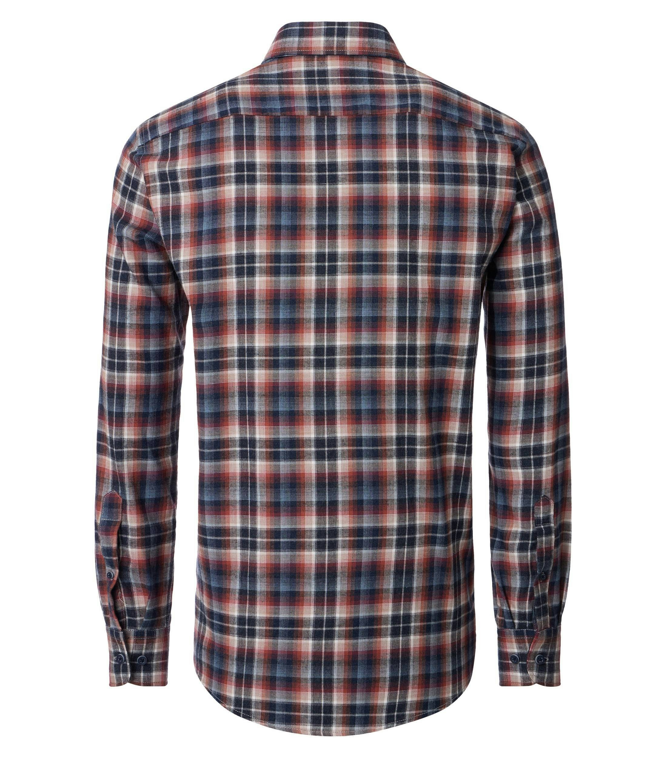 Ein Freizeithemd im kariert Muster in der Farbe Blau