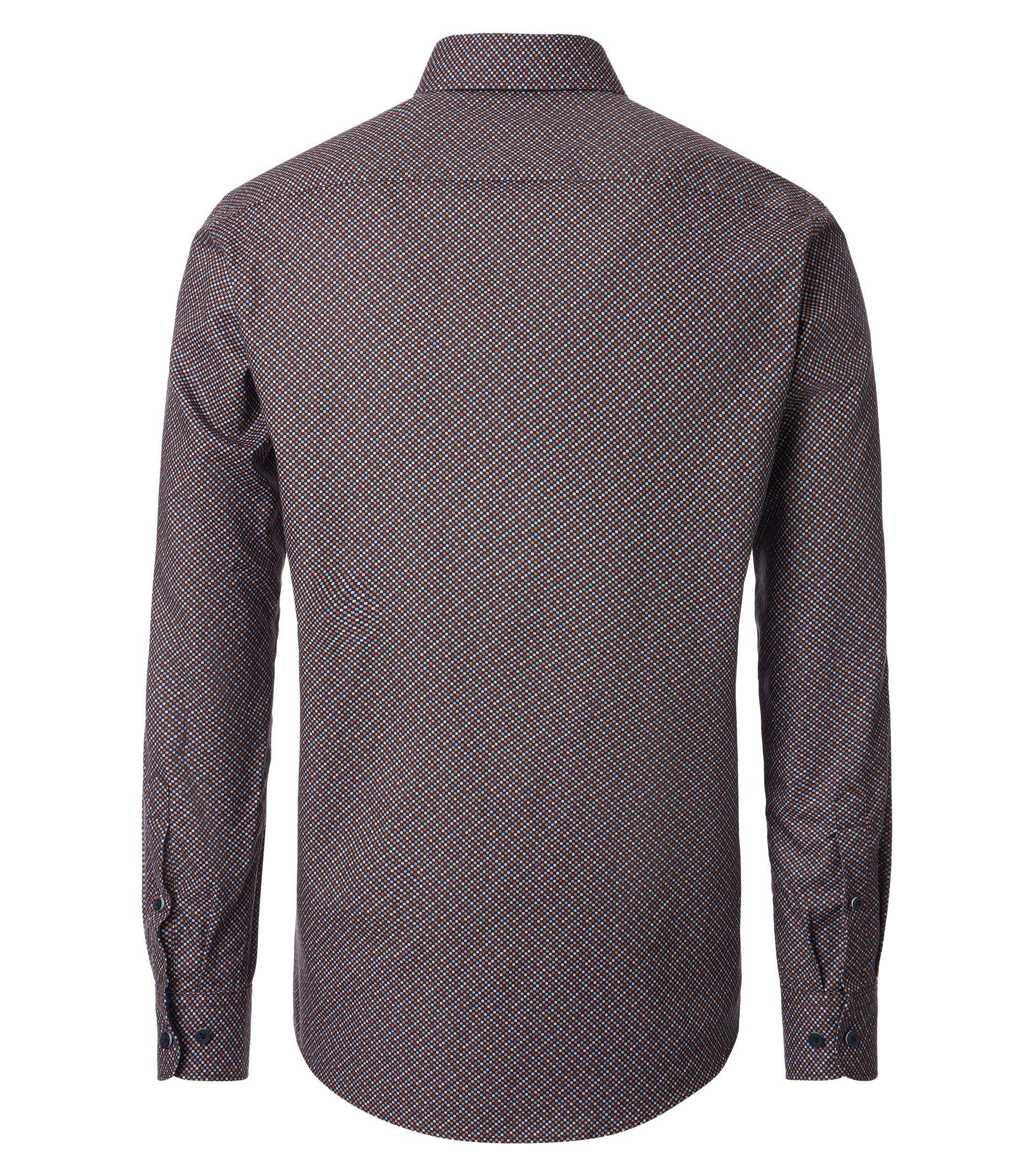 Freizeithemd in Braun Casual Fit - CASAMODA