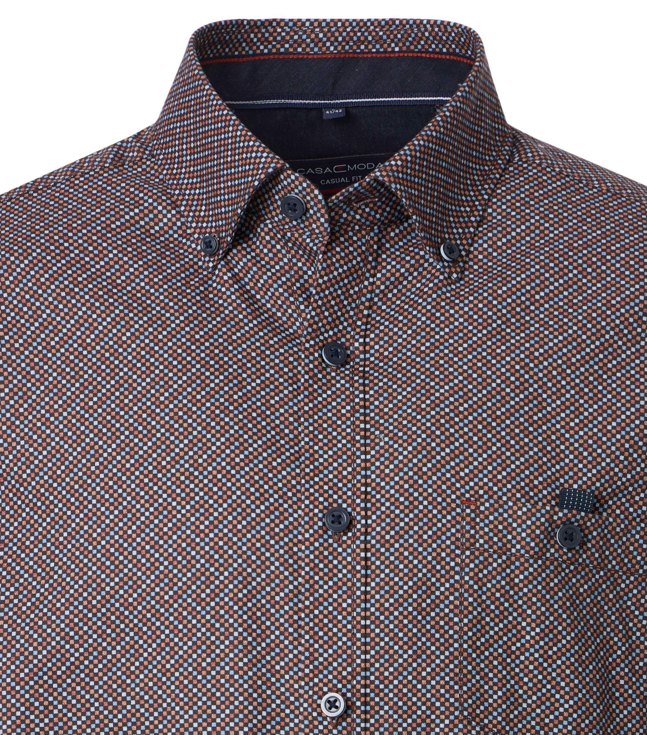 Freizeithemd in Braun Casual Fit - CASAMODA