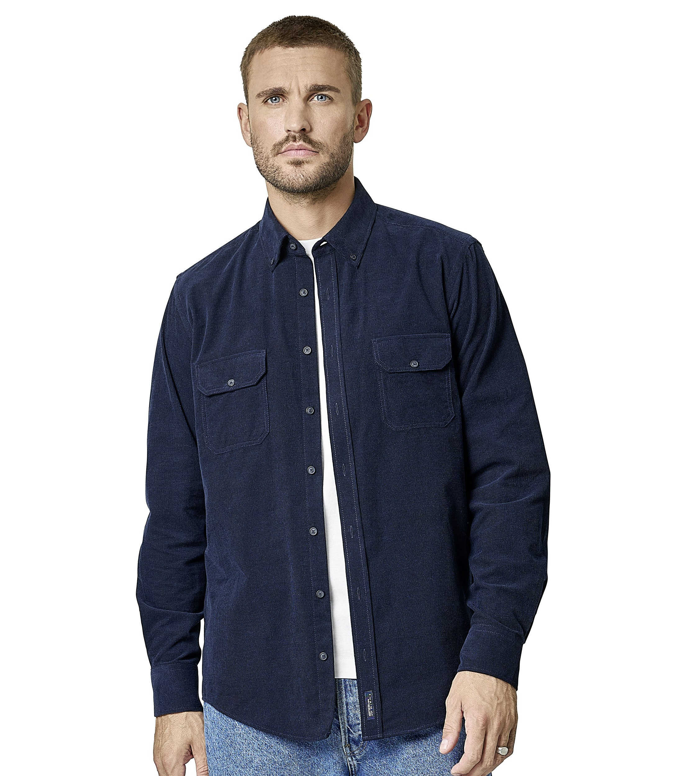 Freizeithemd in Dunkelblau Casual Fit - CASAMODA