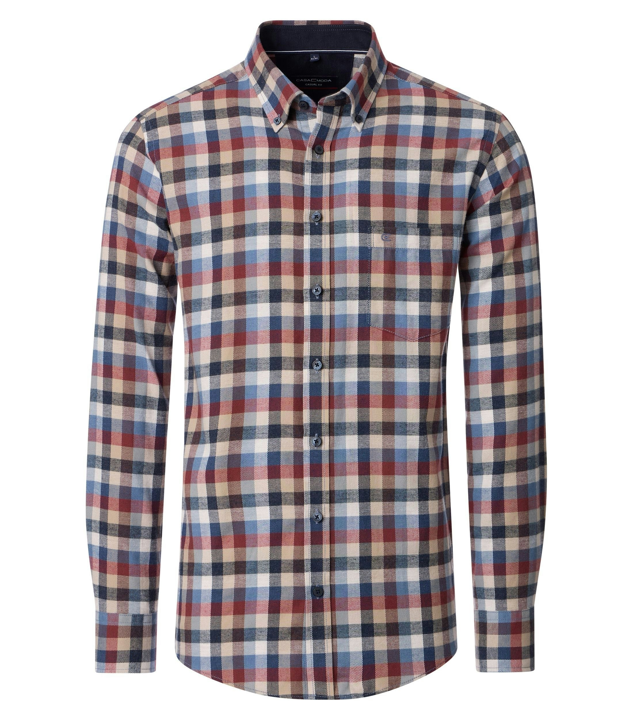 Freizeithemd in Blau Comfort Fit - CASAMODA