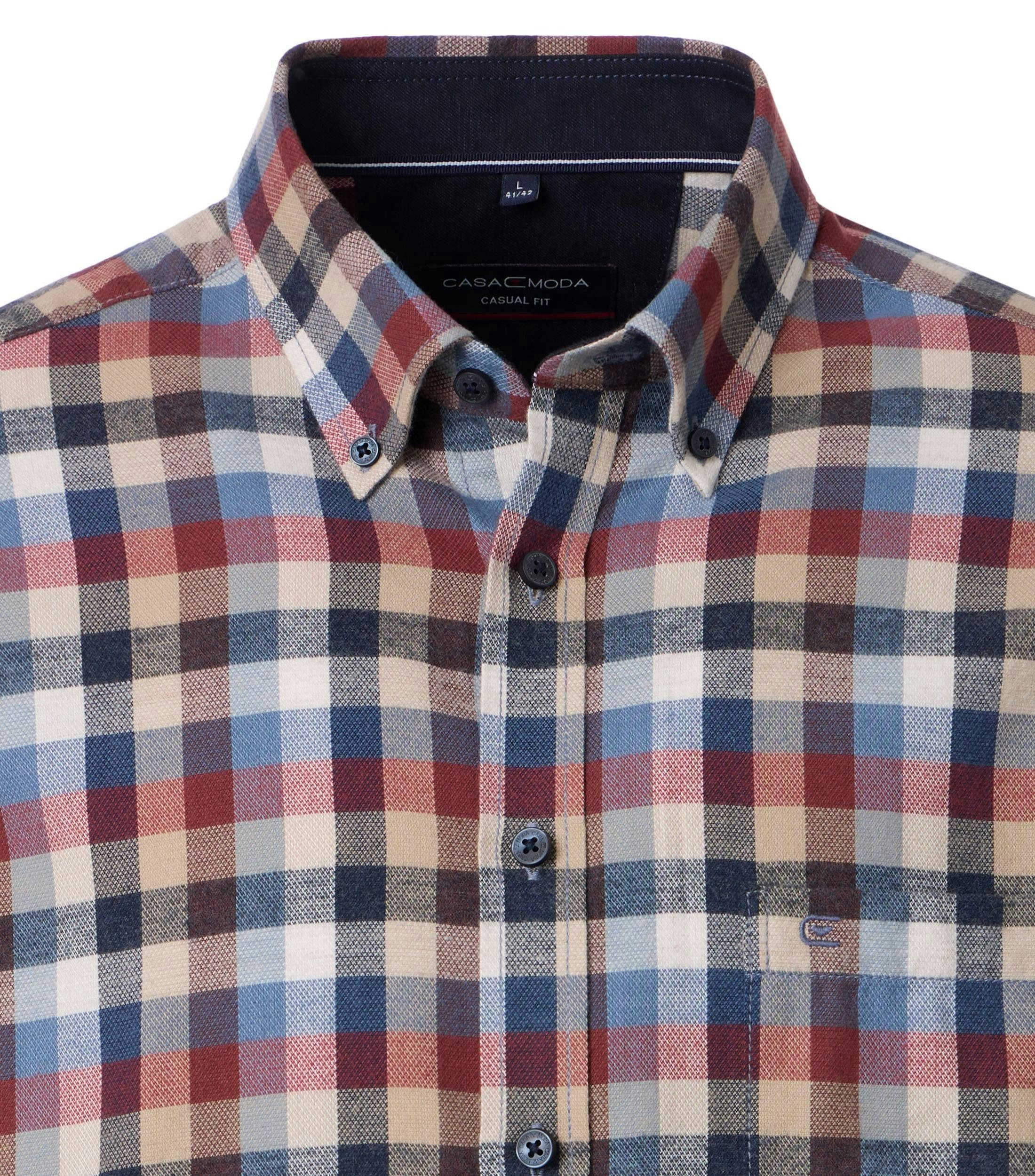 Freizeithemd in Blau Comfort Fit - CASAMODA