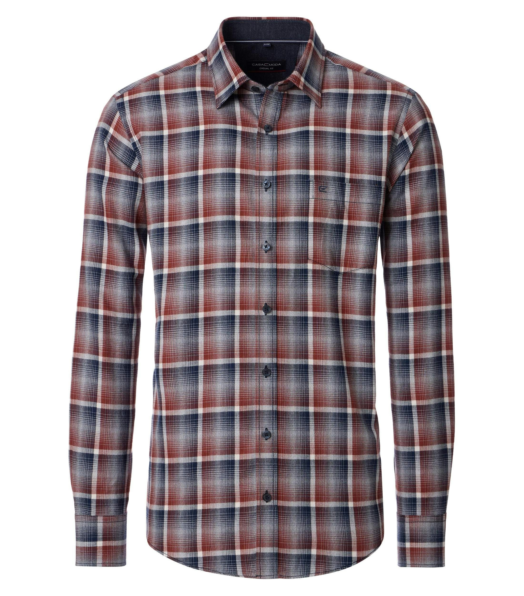 Freizeithemd in Blau Comfort Fit - CASAMODA