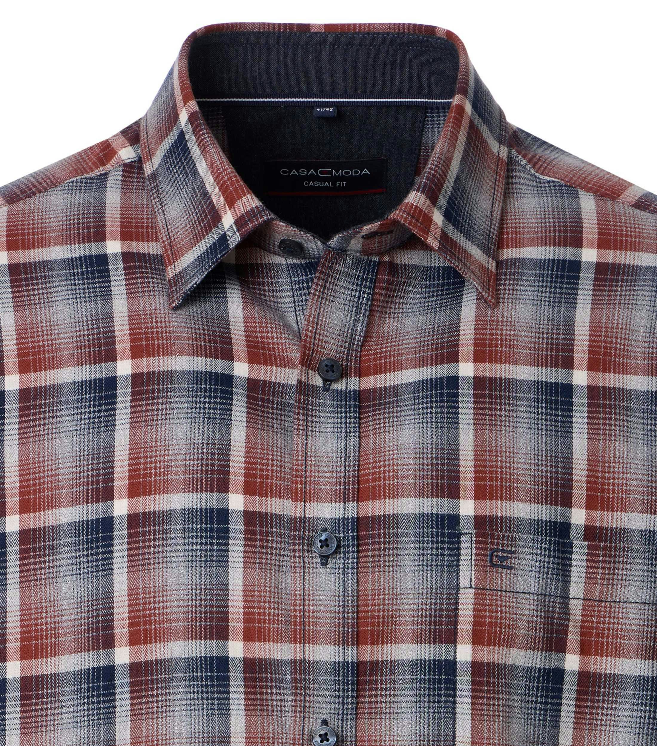 Freizeithemd in Blau Comfort Fit - CASAMODA