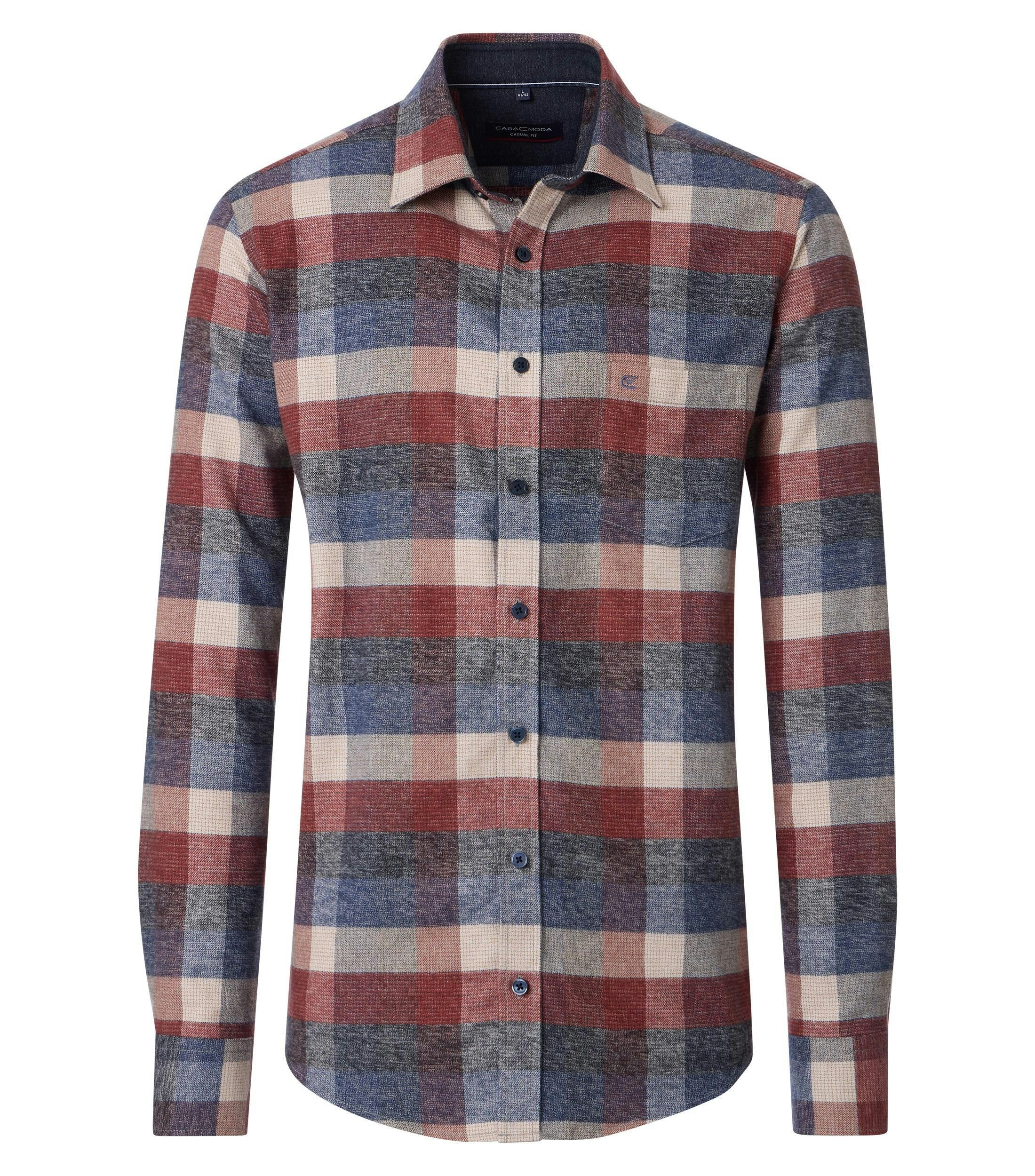 Freizeithemd in Blau Comfort Fit - CASAMODA