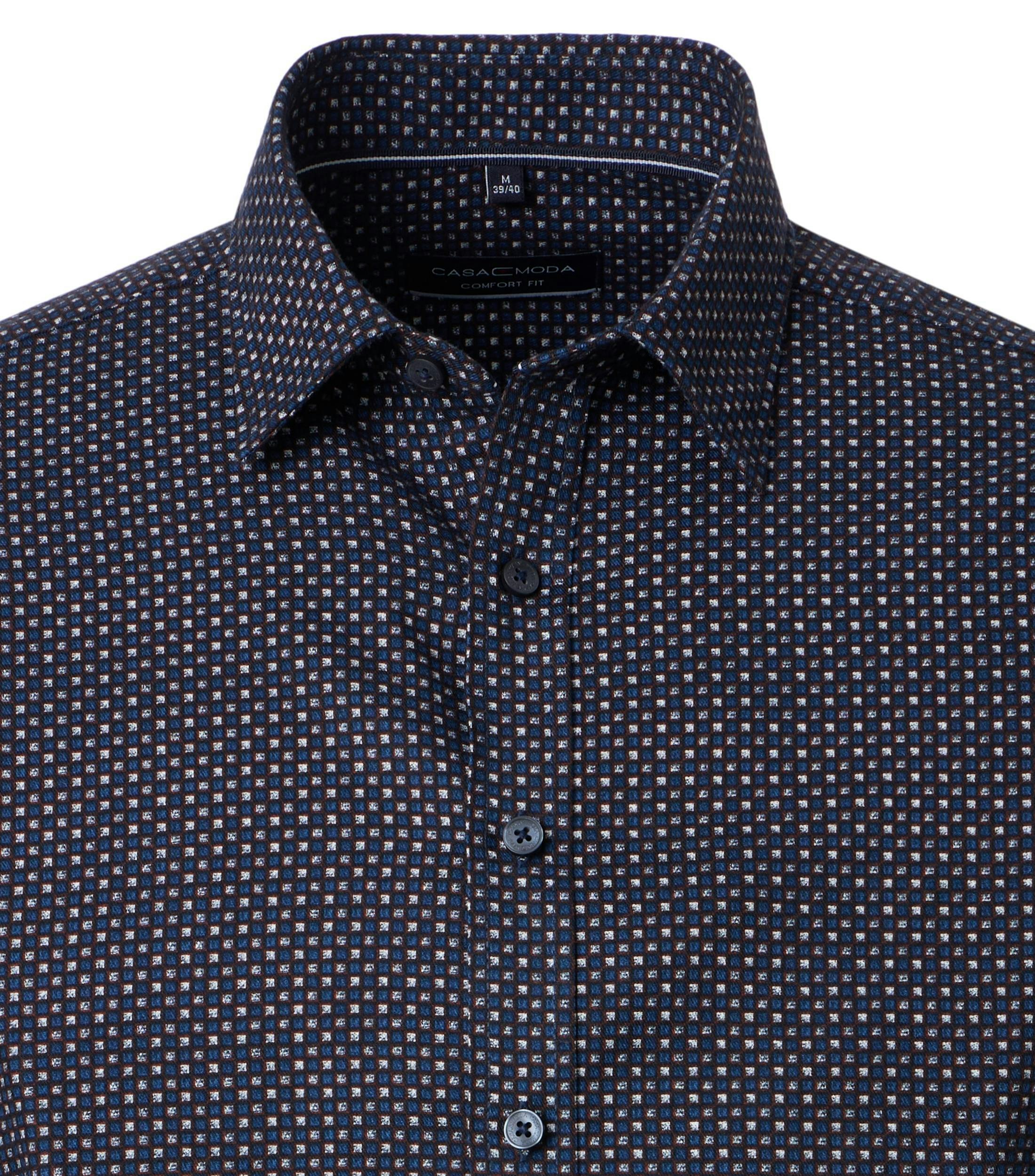 Freizeithemd in Blau Comfort Fit - CASAMODA