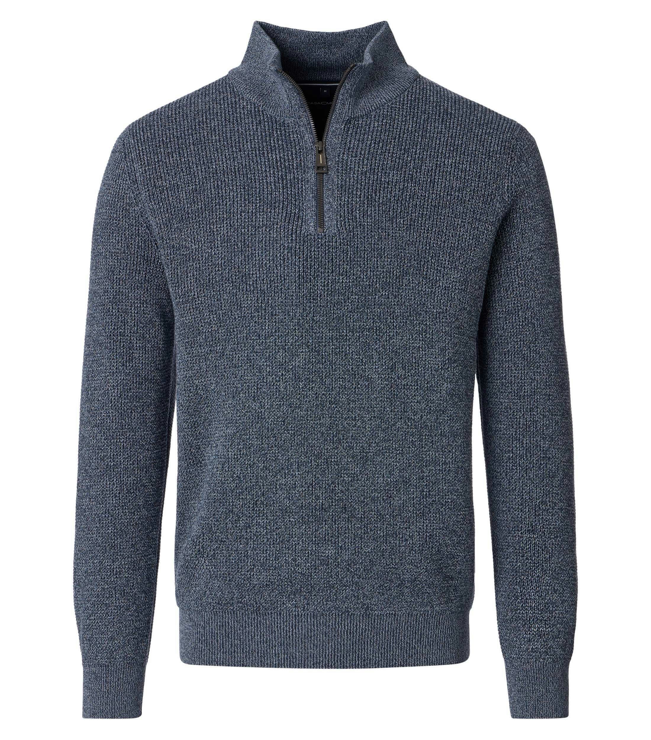 Ein Pullover im uni Muster in der Farbe Blau