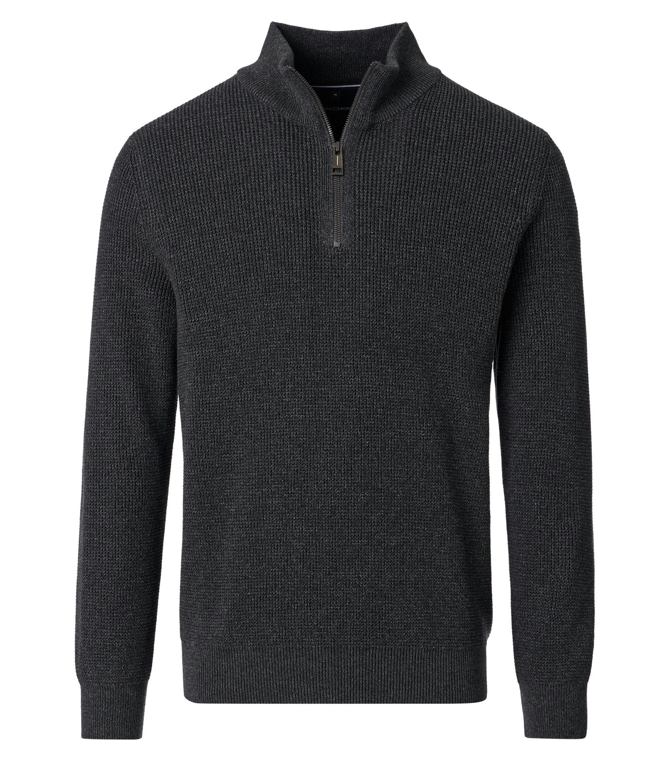 Ein Pullover im uni Muster in der Farbe Dunkelgrau