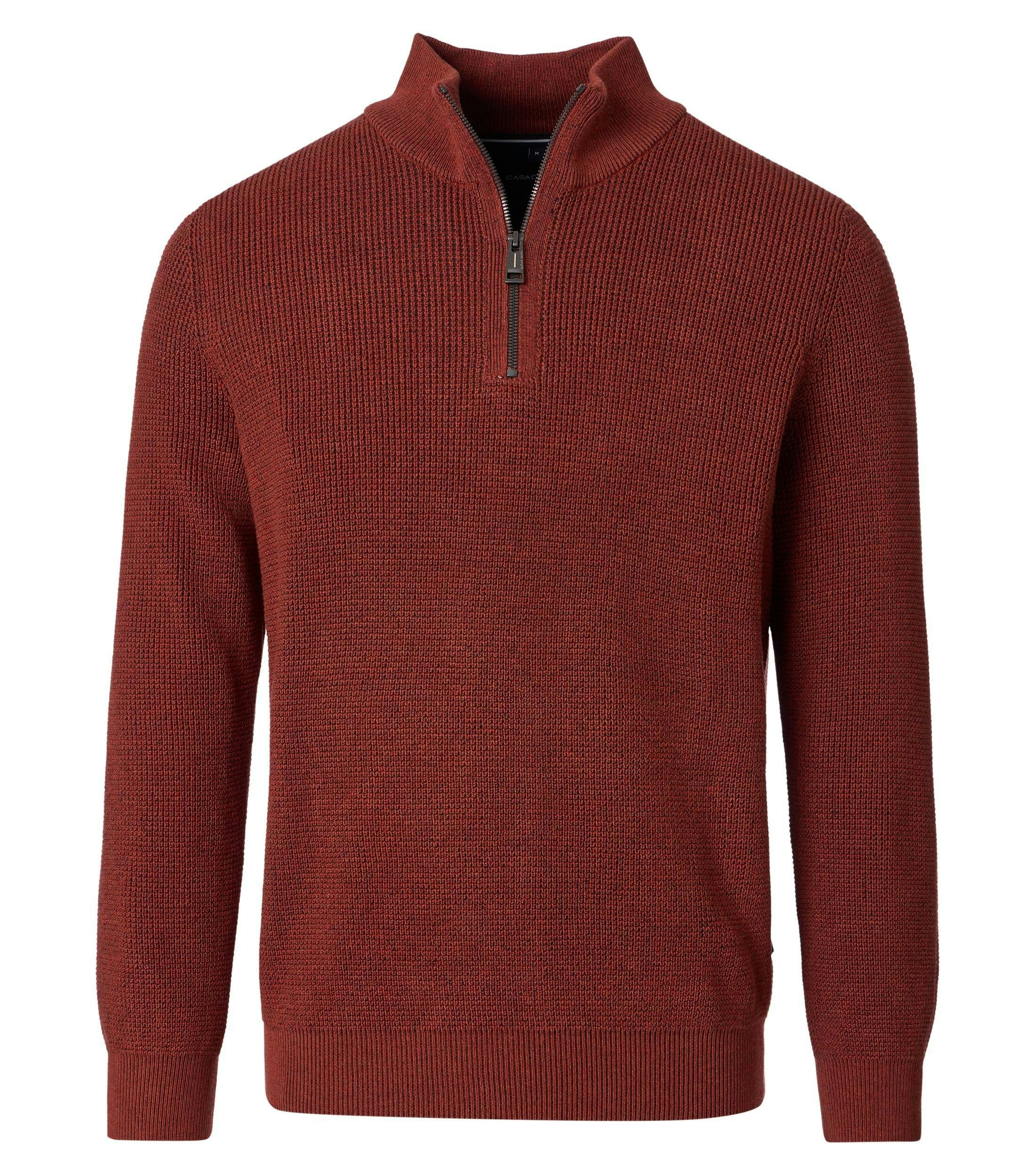 Ein Pullover im uni Muster in der Farbe Orange