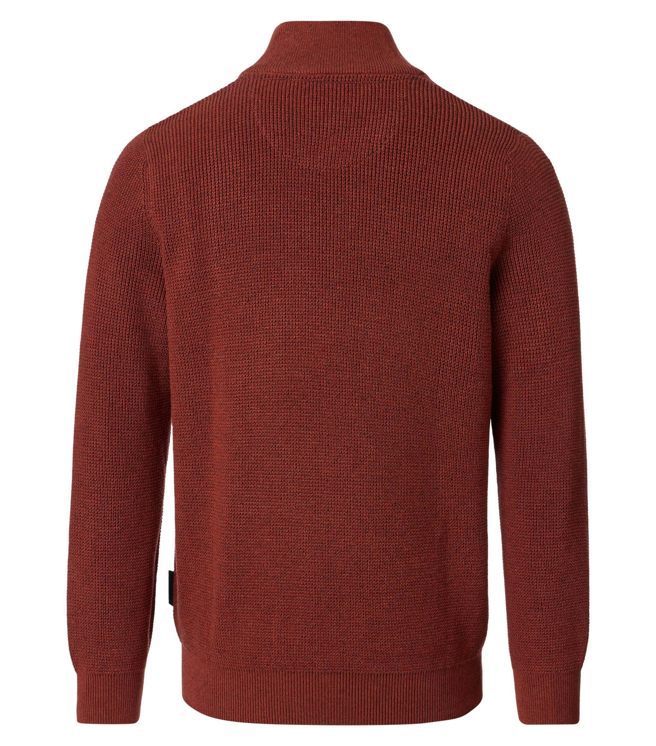 Ein Pullover im uni Muster in der Farbe Orange