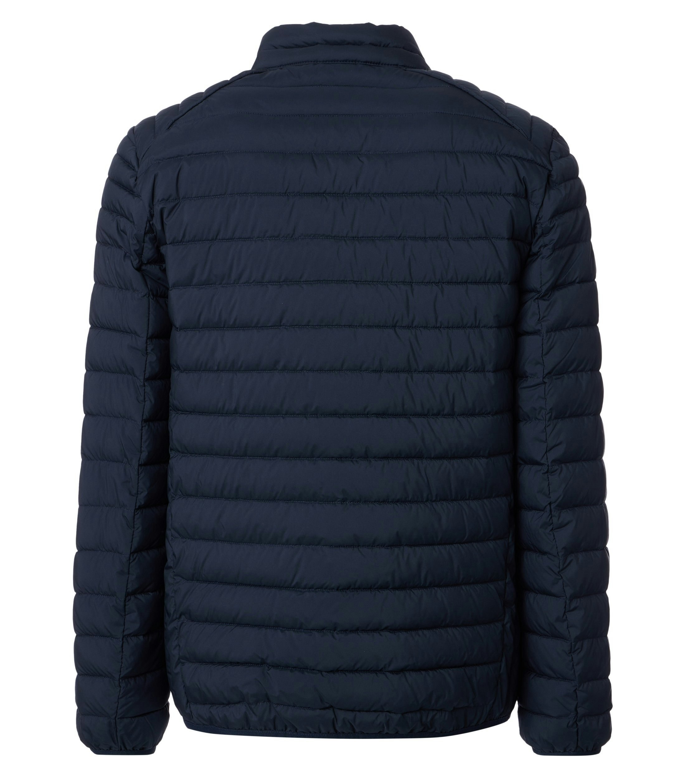 Eine Jacke im uni Muster in der Farbe Dunkelblau