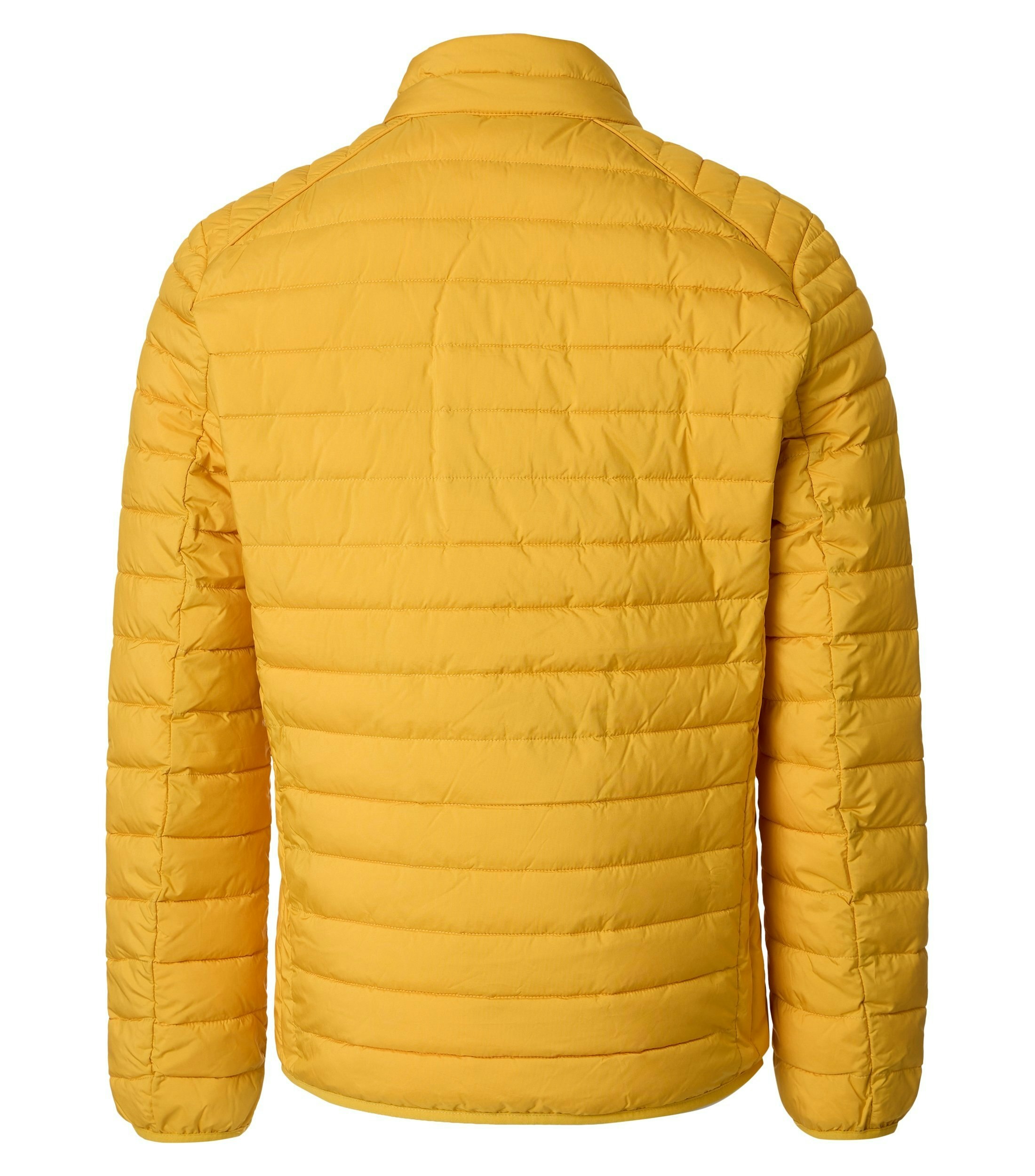 Eine Jacke im uni Muster in der Farbe Gelb