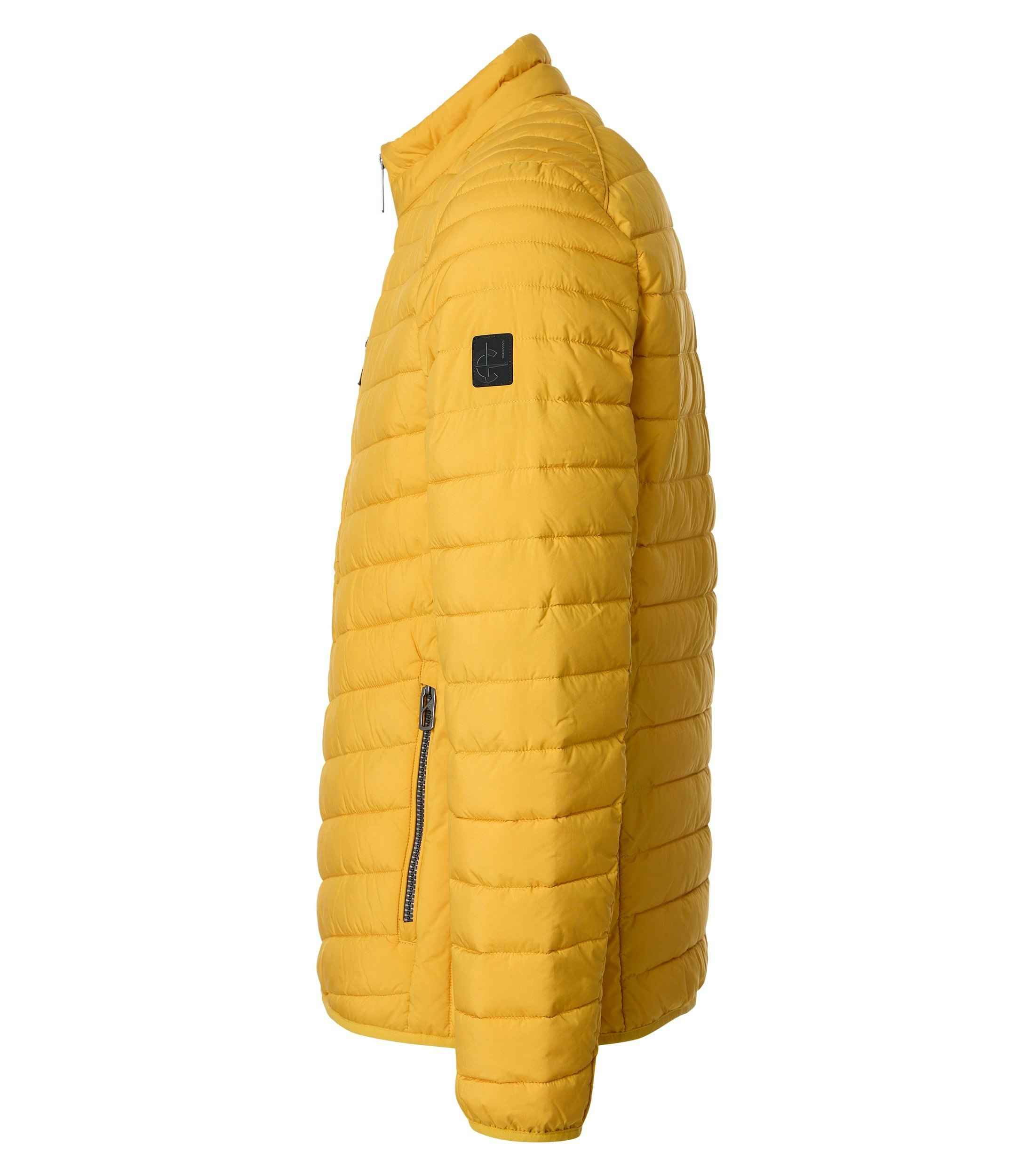 Jacke im unifarbenen Design in der Farbe Gelb