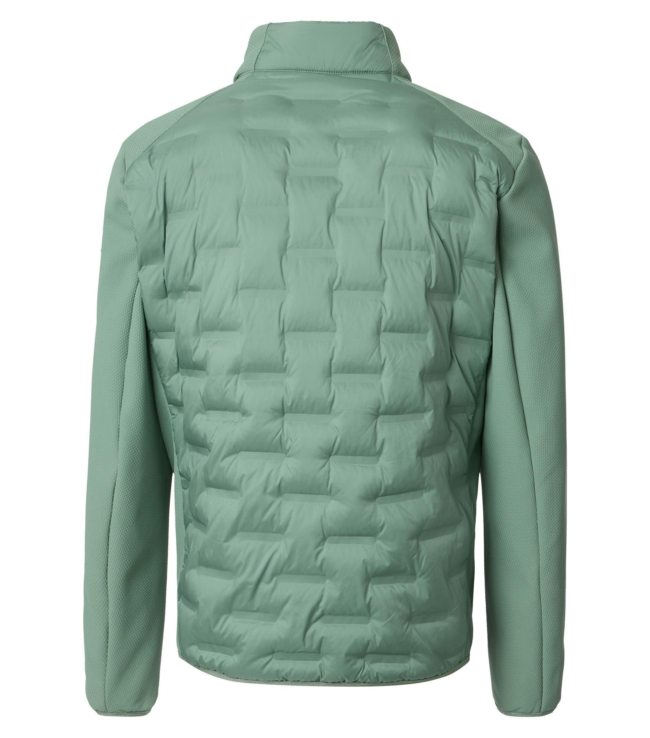 Eine Jacke im uni Muster in der Farbe Grün