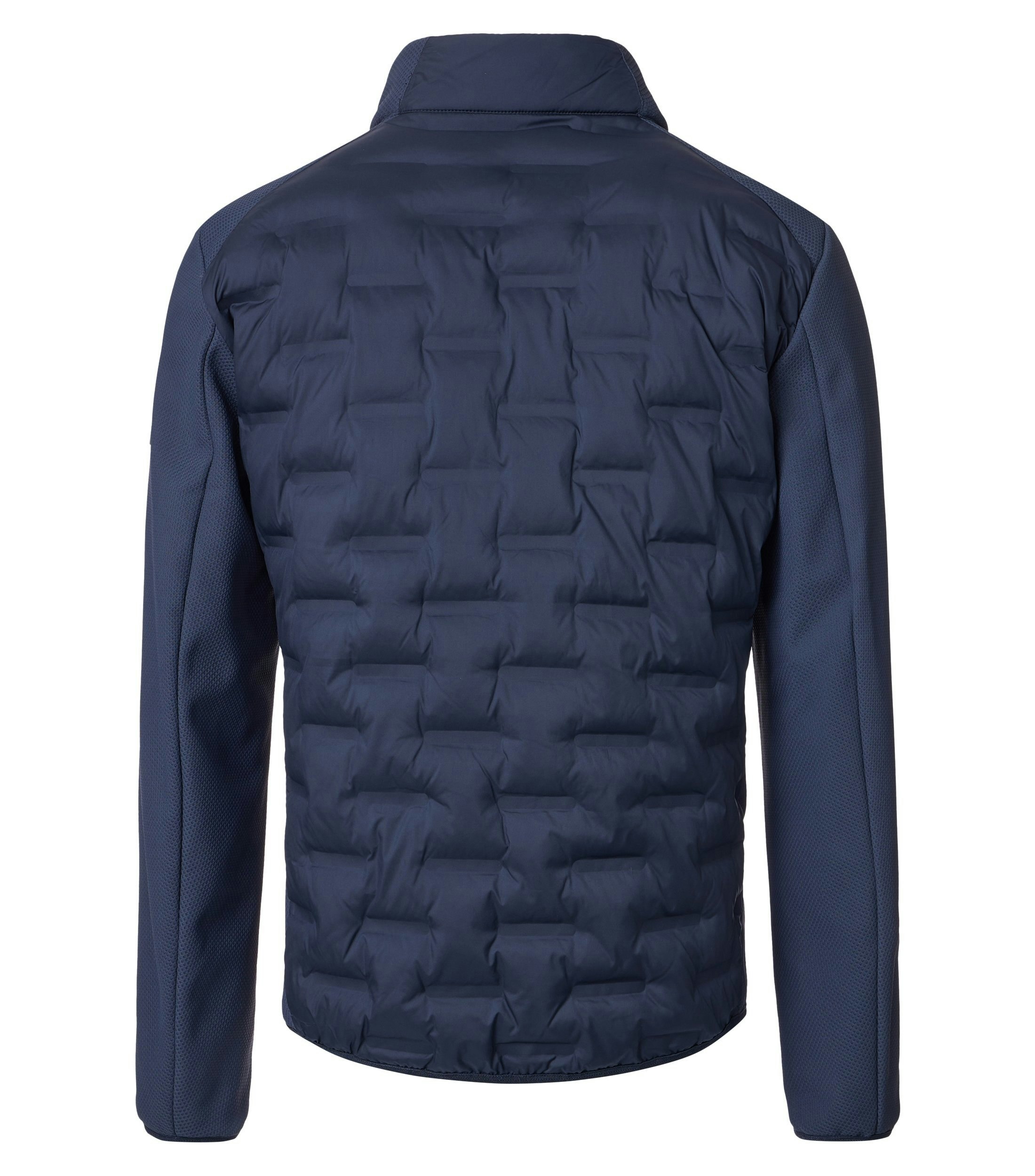 Eine Jacke im uni Muster in der Farbe Dunkelblau