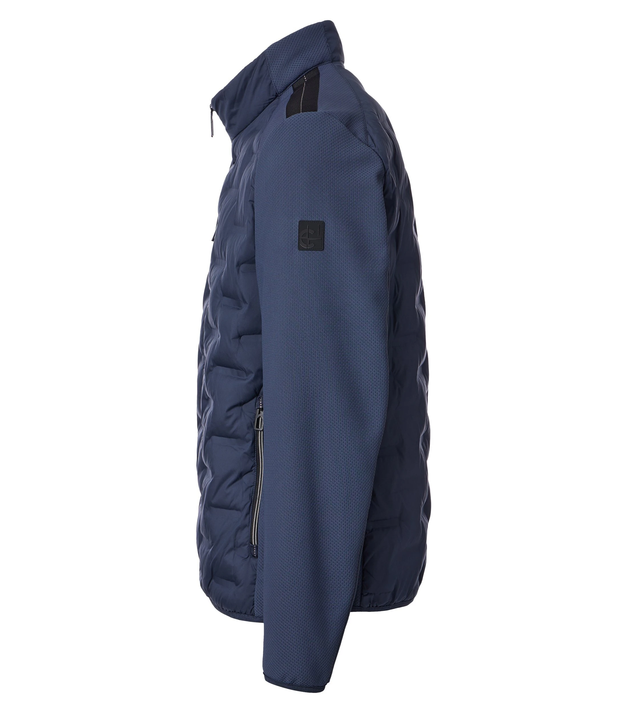 Jacke im unifarbenen Design in der Farbe Dunkelblau