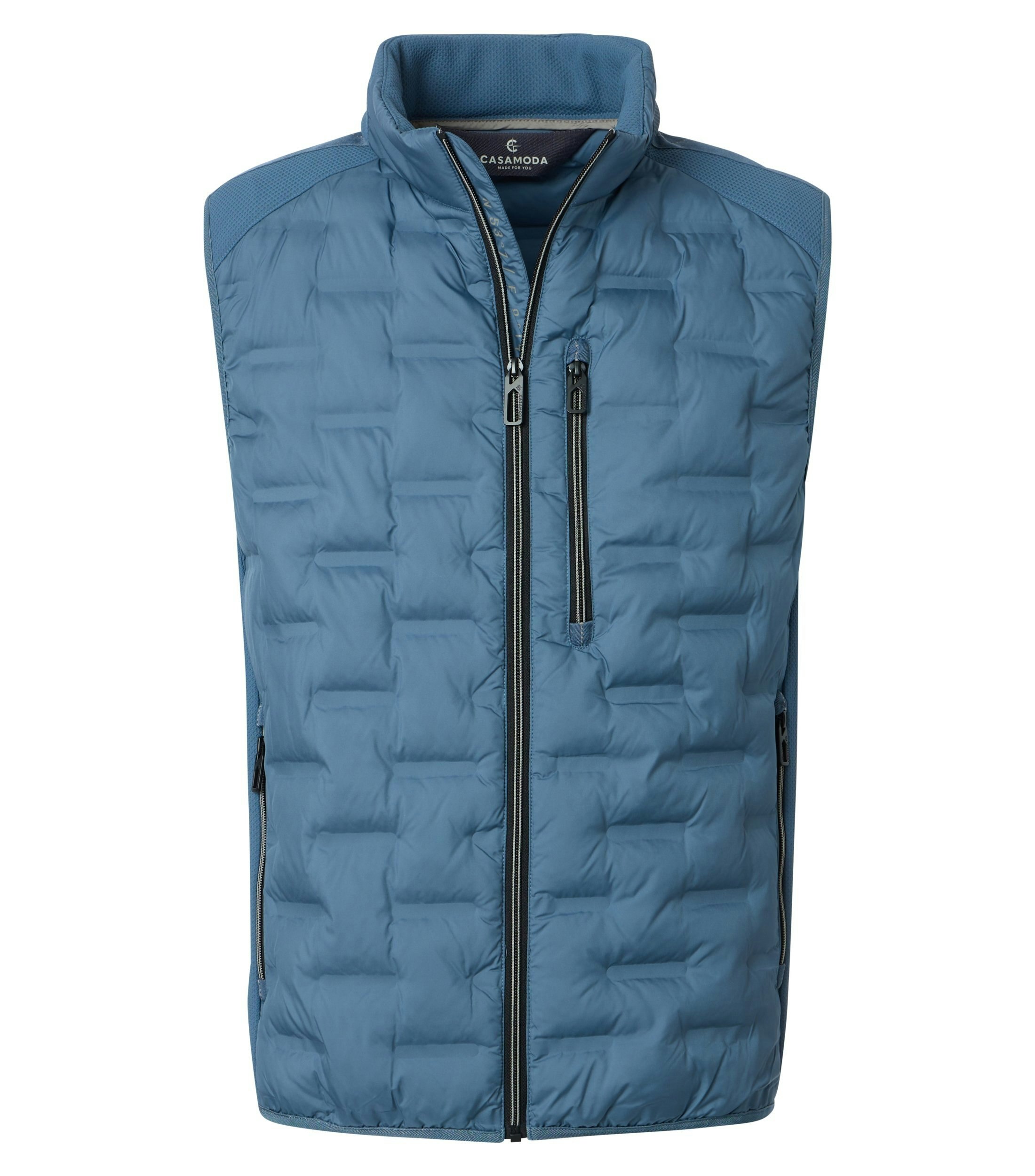 Eine Weste im uni Muster in der Farbe Blau