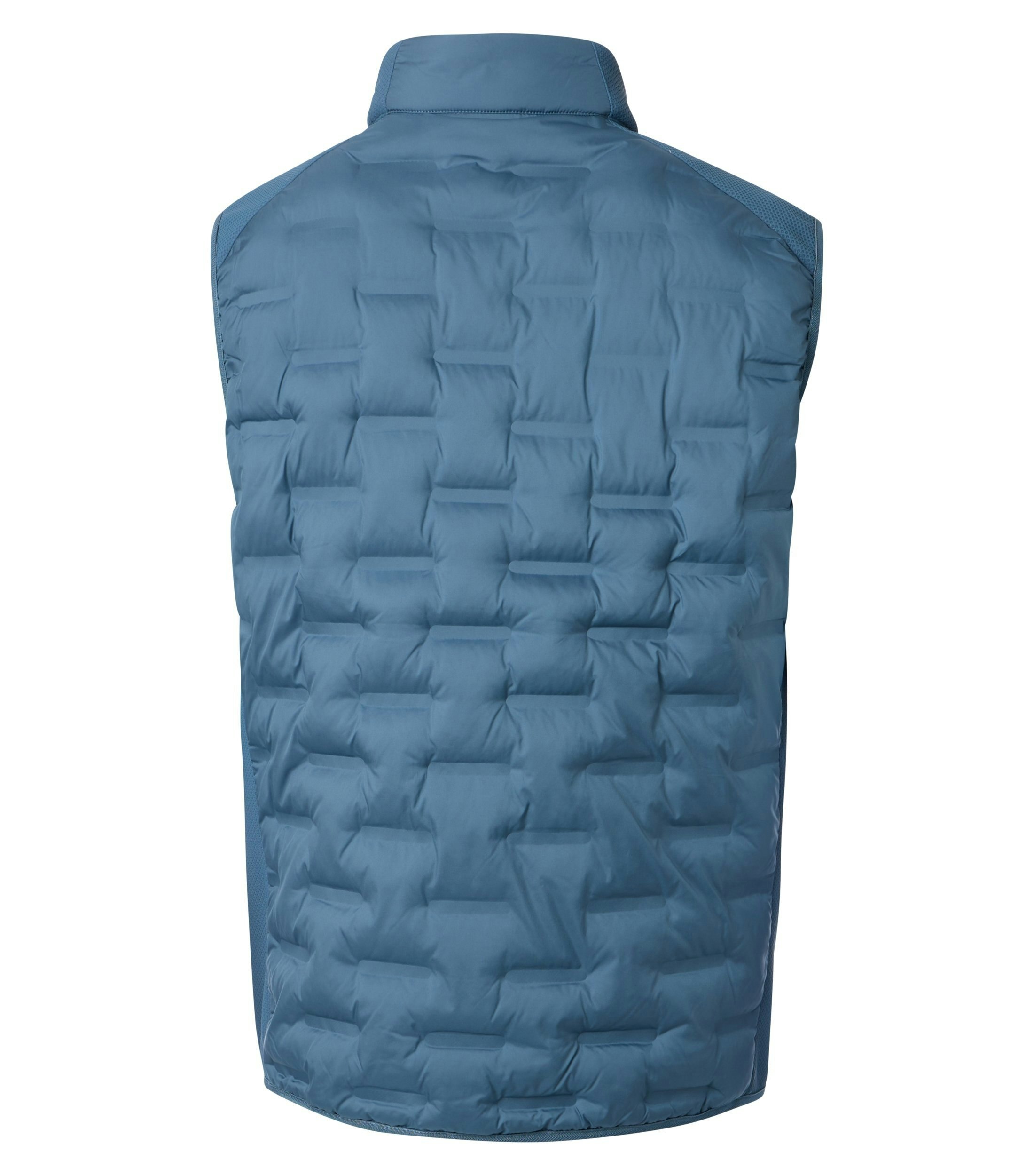 Eine Weste im uni Muster in der Farbe Blau