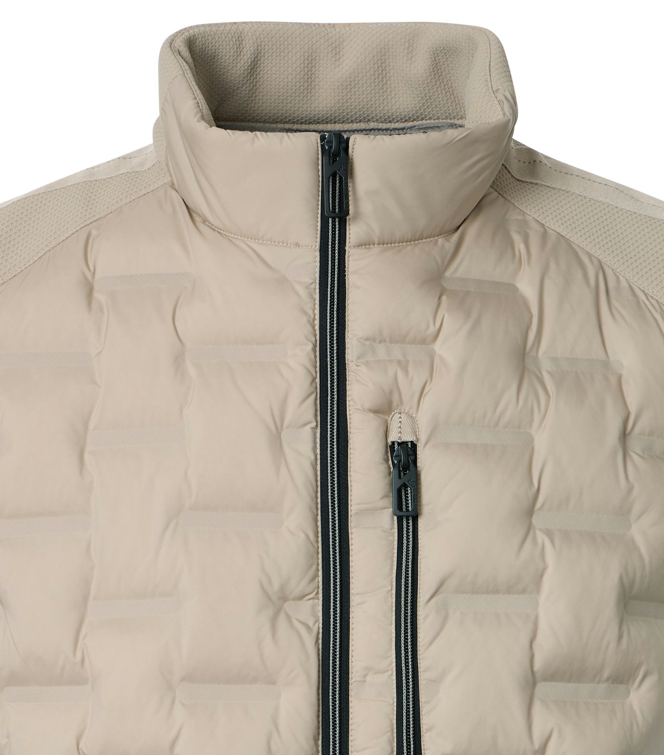 Eine Weste im uni Muster in der Farbe Beige