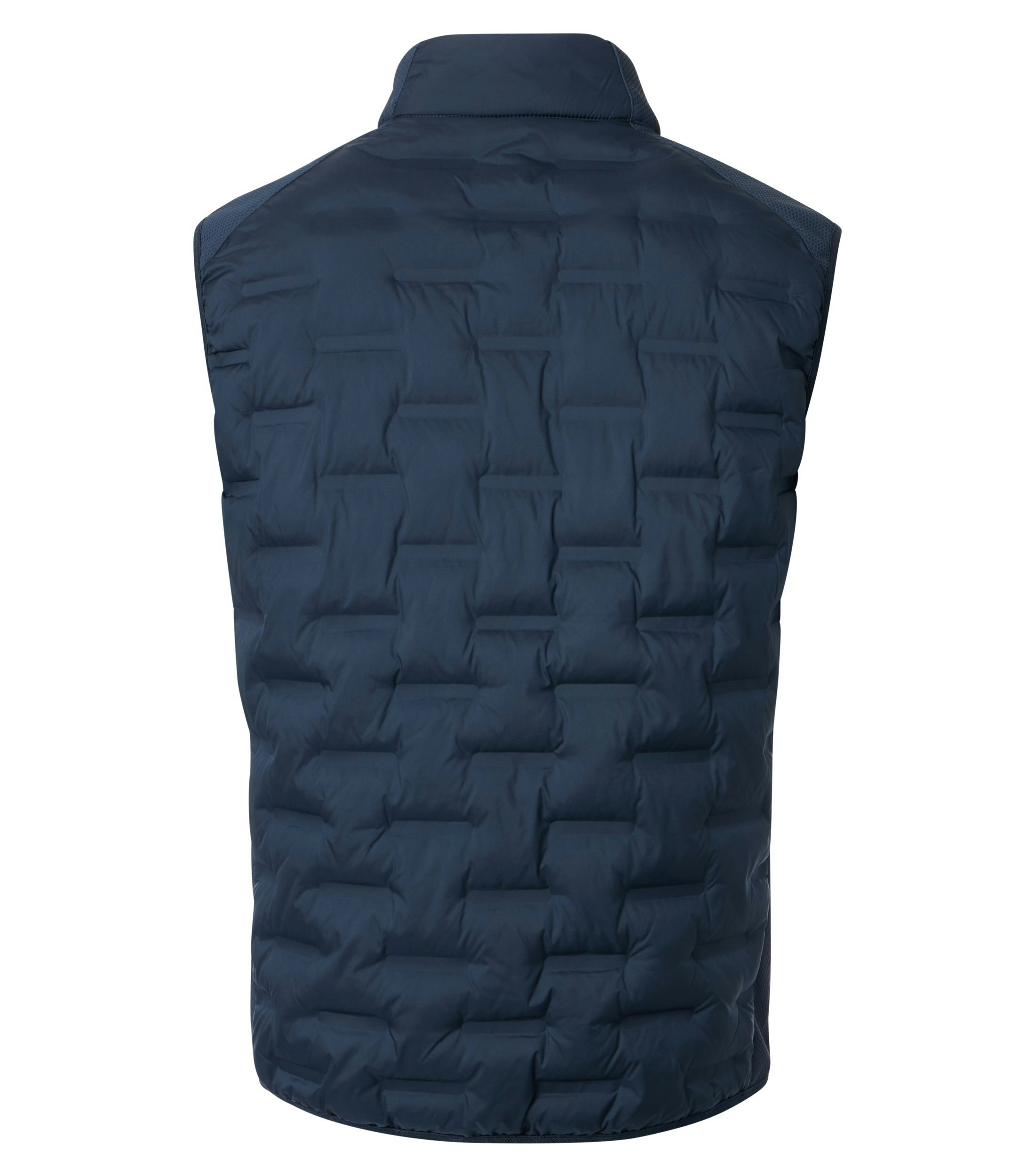 Eine Weste im uni Muster in der Farbe Dunkelblau