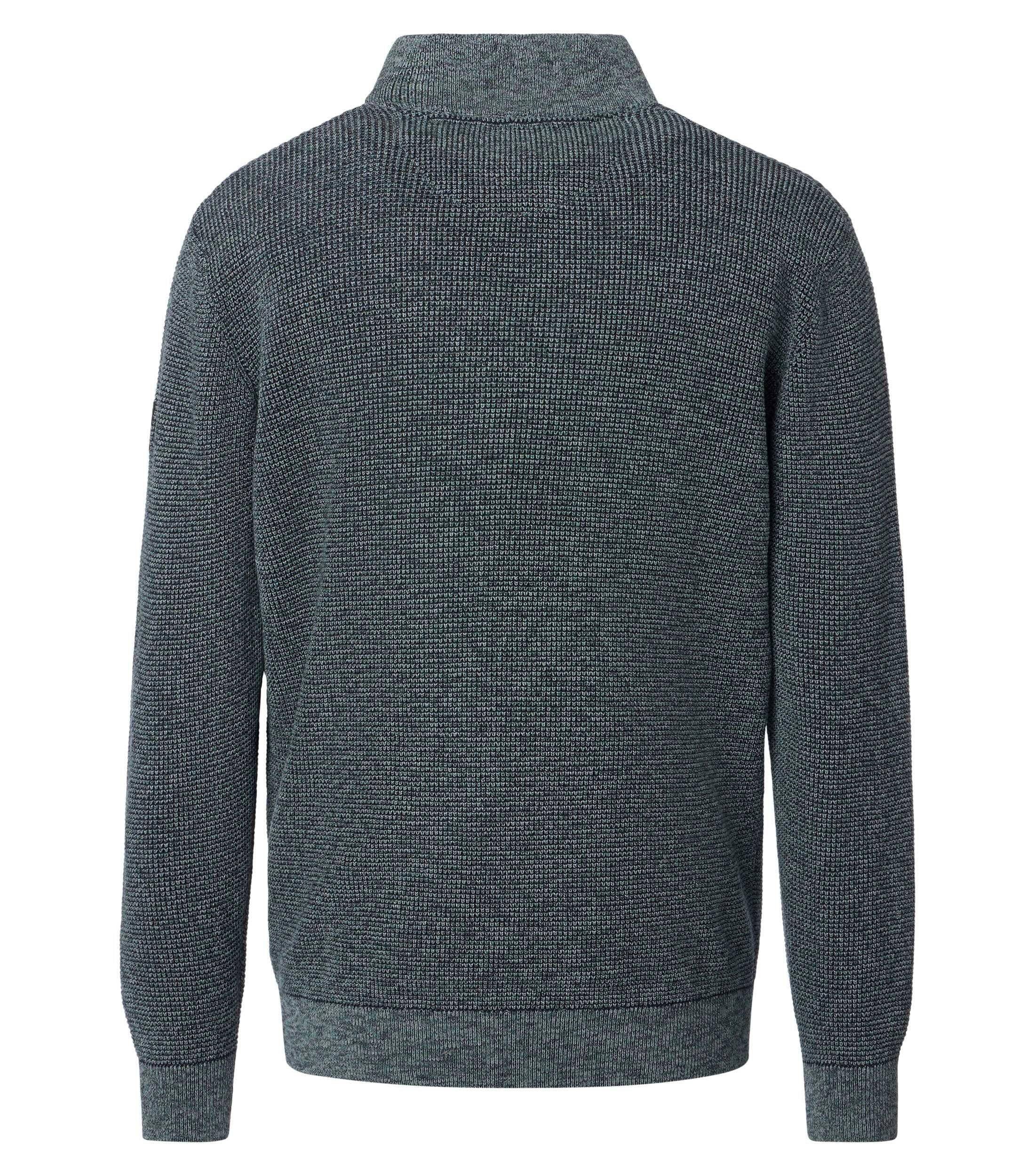 Ein Pullover im uni Muster in der Farbe Dunkelgrün