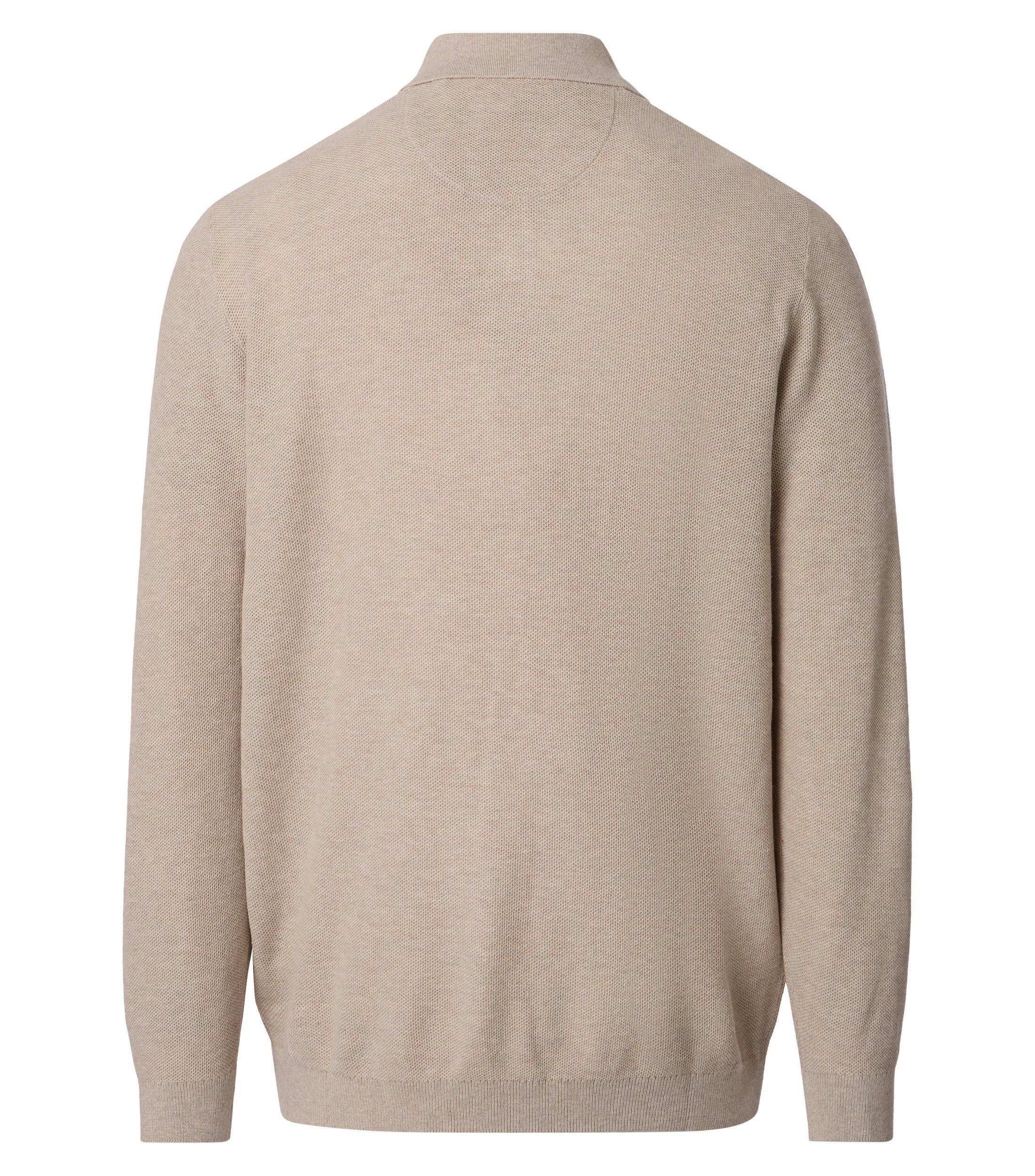 Ein Polo-Shirt im uni Muster in der Farbe Beige