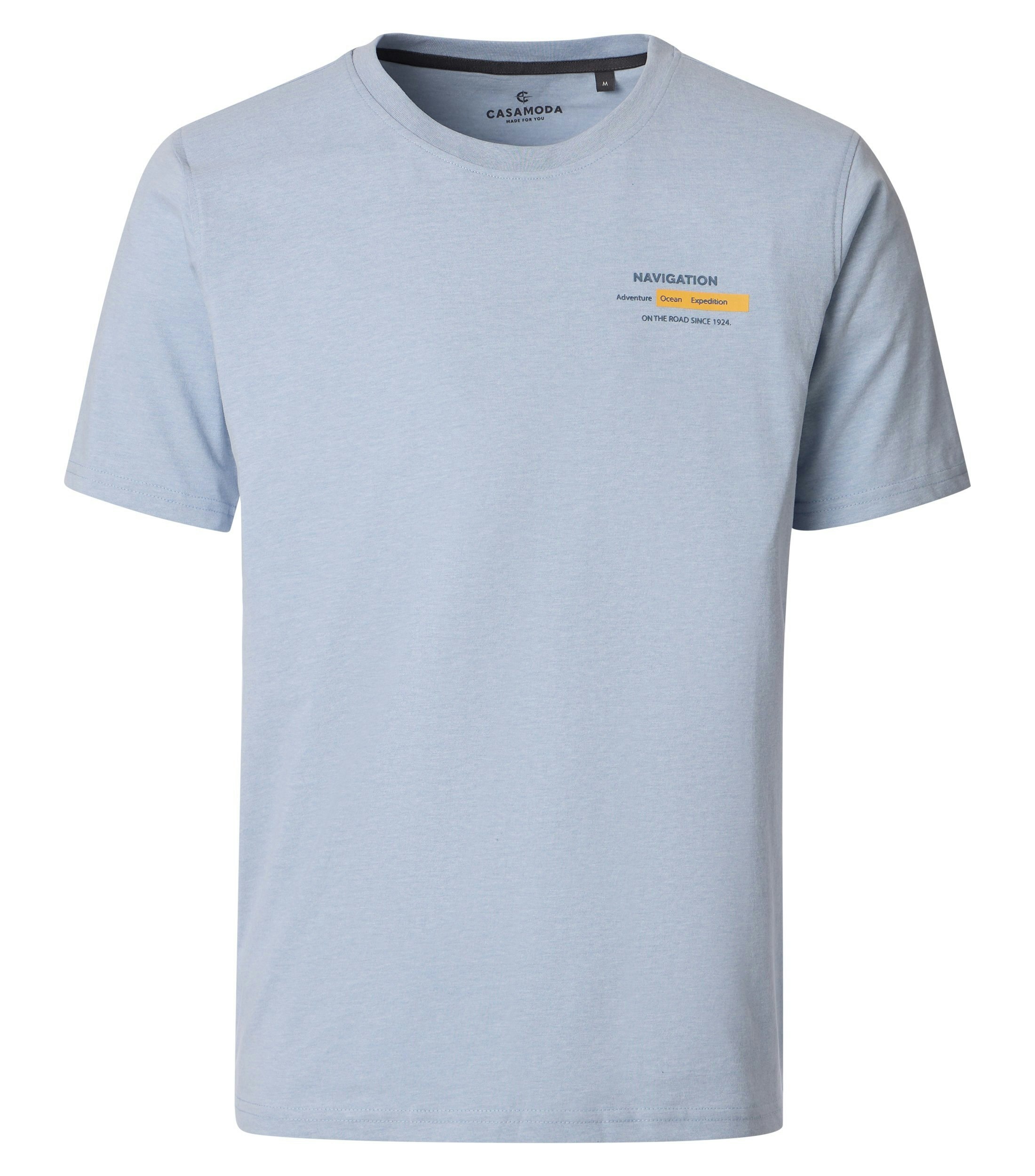 Ein T-Shirt im uni Muster in der Farbe Hellblau