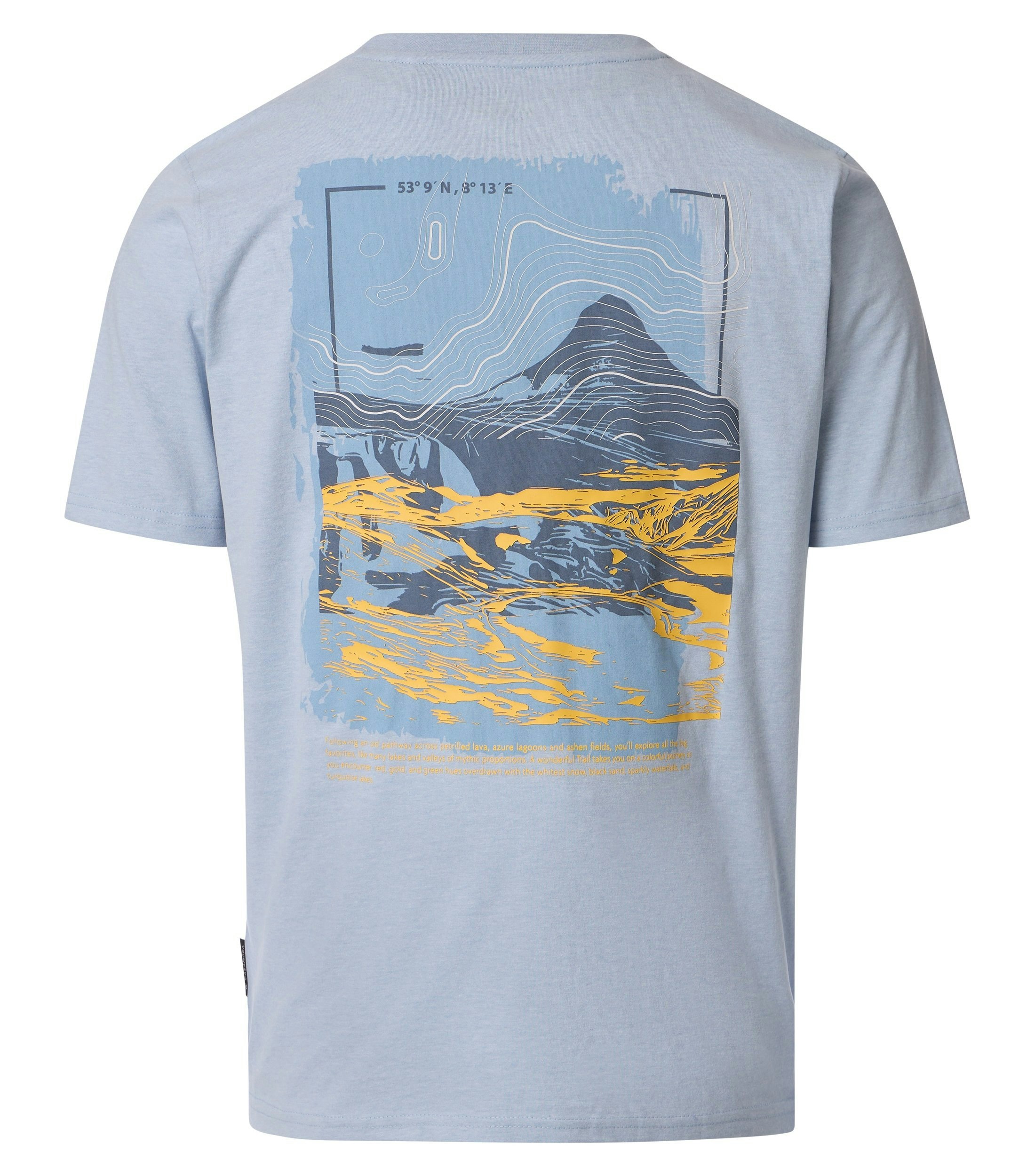 T-Shirt im Print-Muster in der Farbe Hellblau