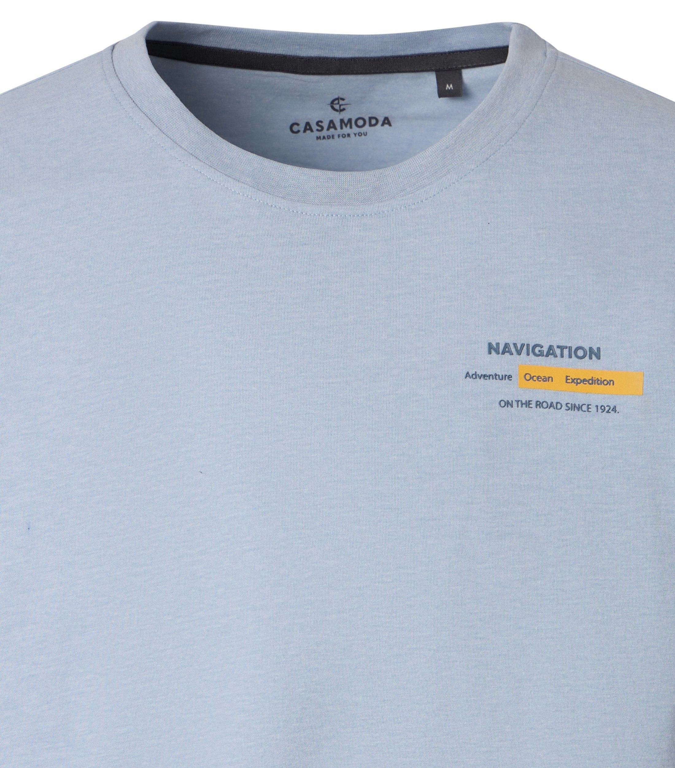 Ein T-Shirt im uni Muster in der Farbe Hellblau