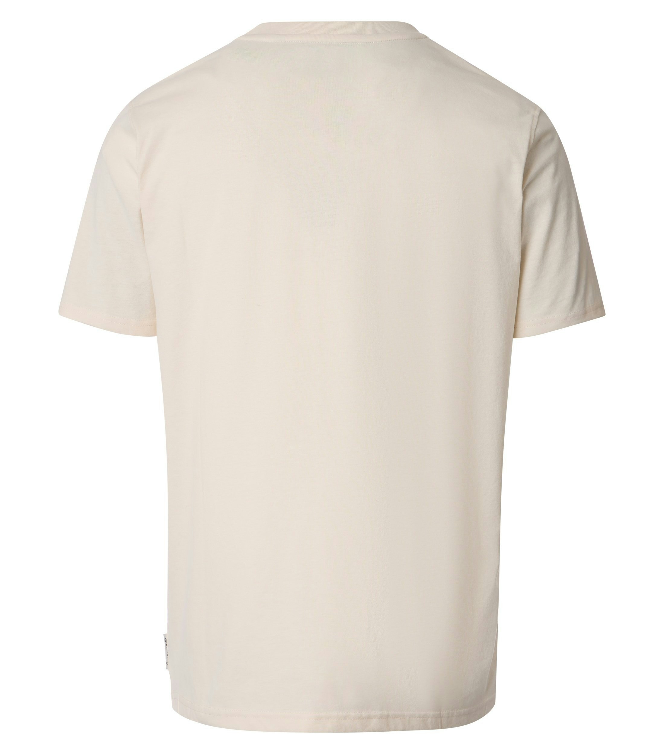 Ein T-Shirt im uni Muster in der Farbe Weißbeige