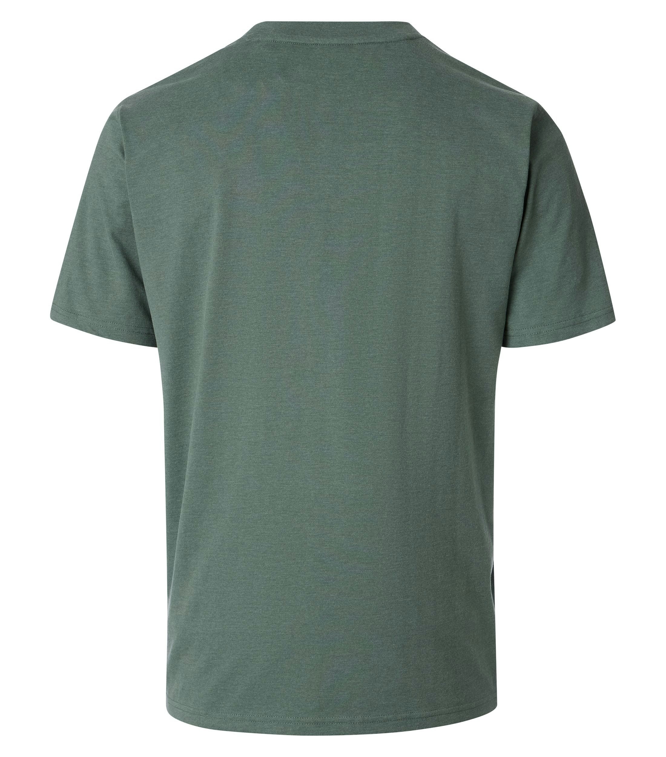 Ein T-Shirt im uni Muster in der Farbe Grün