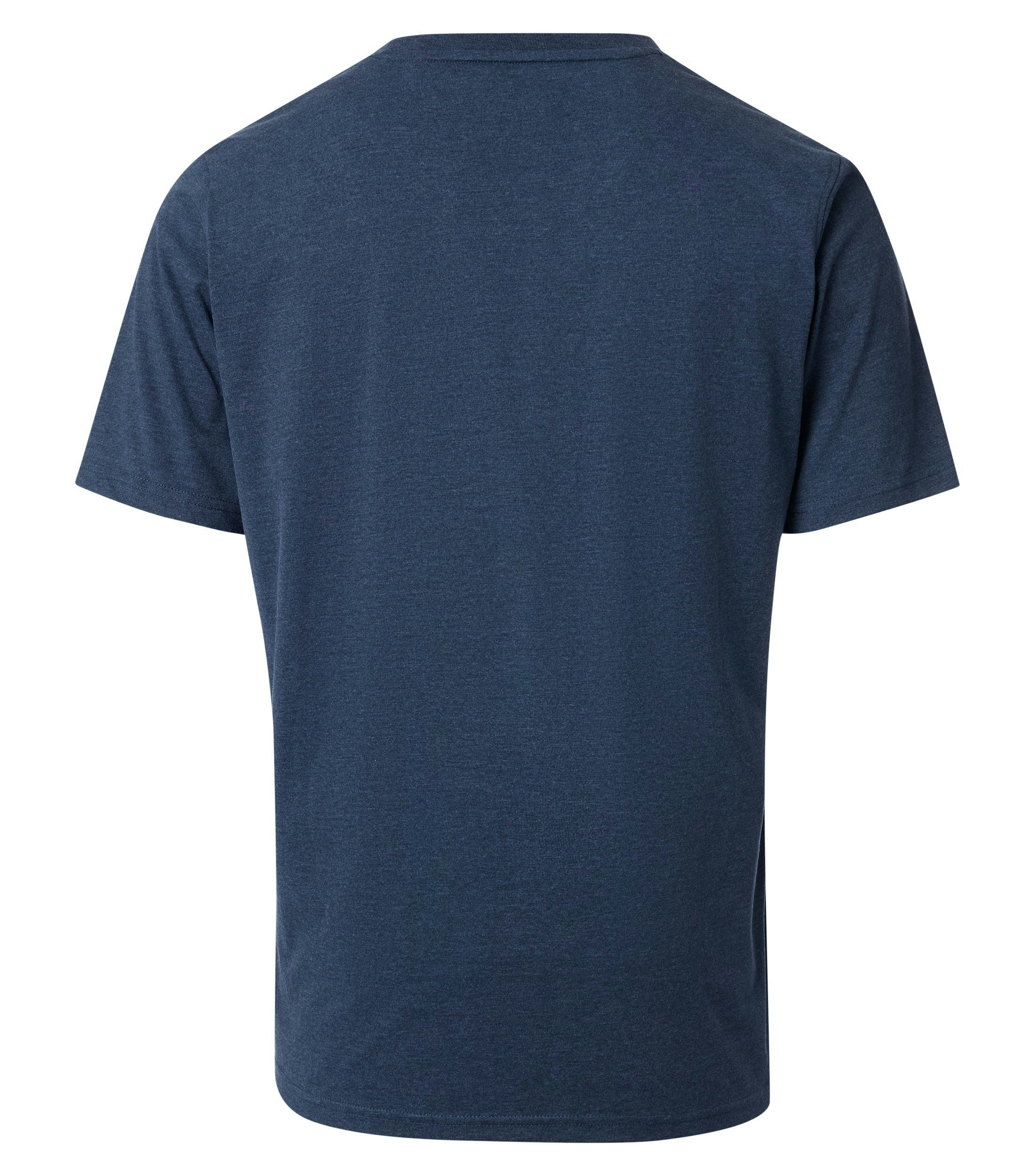 Ein T-Shirt im uni Muster in der Farbe Dunkelblau