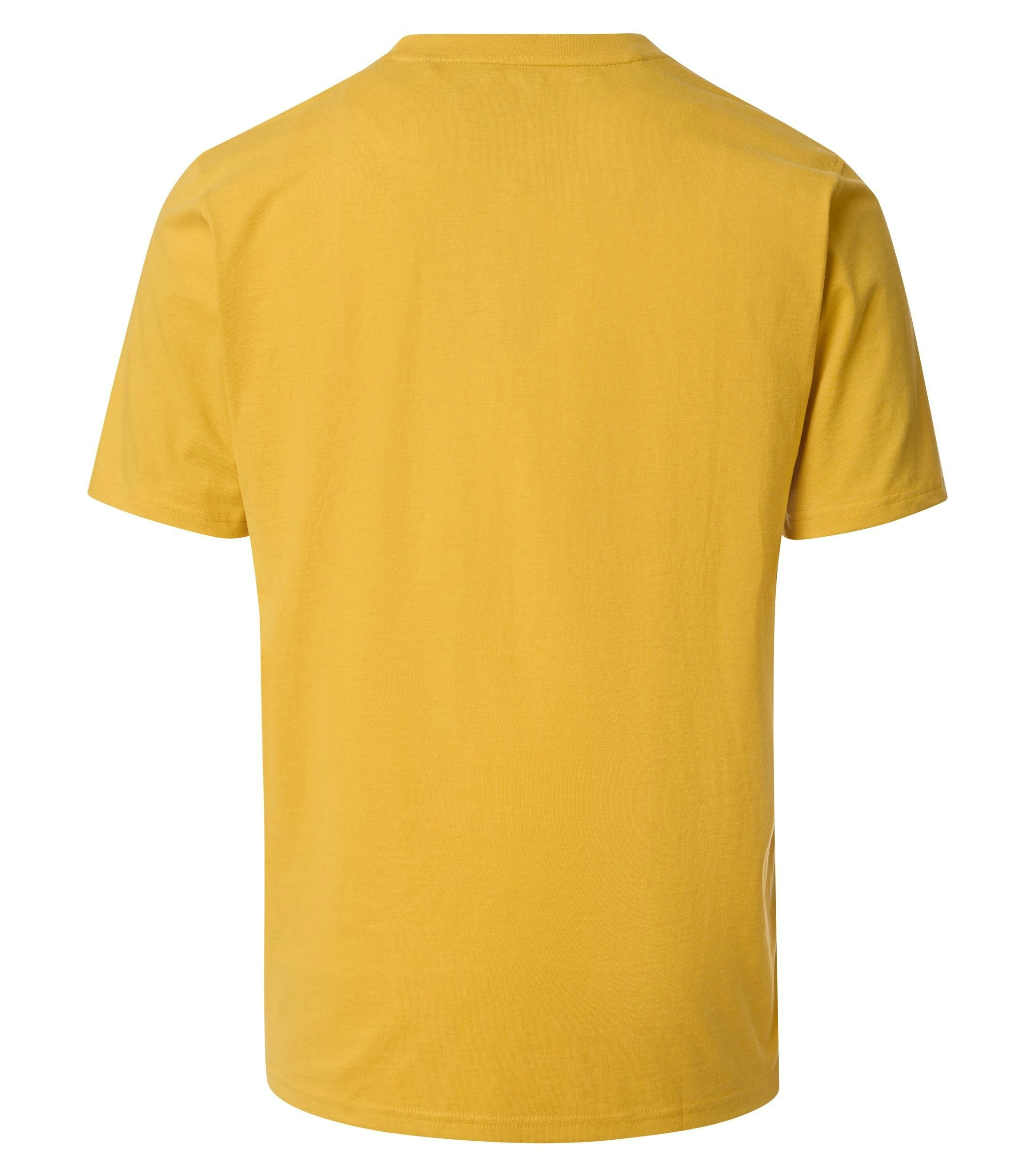 Ein T-Shirt im uni Muster in der Farbe Gelb