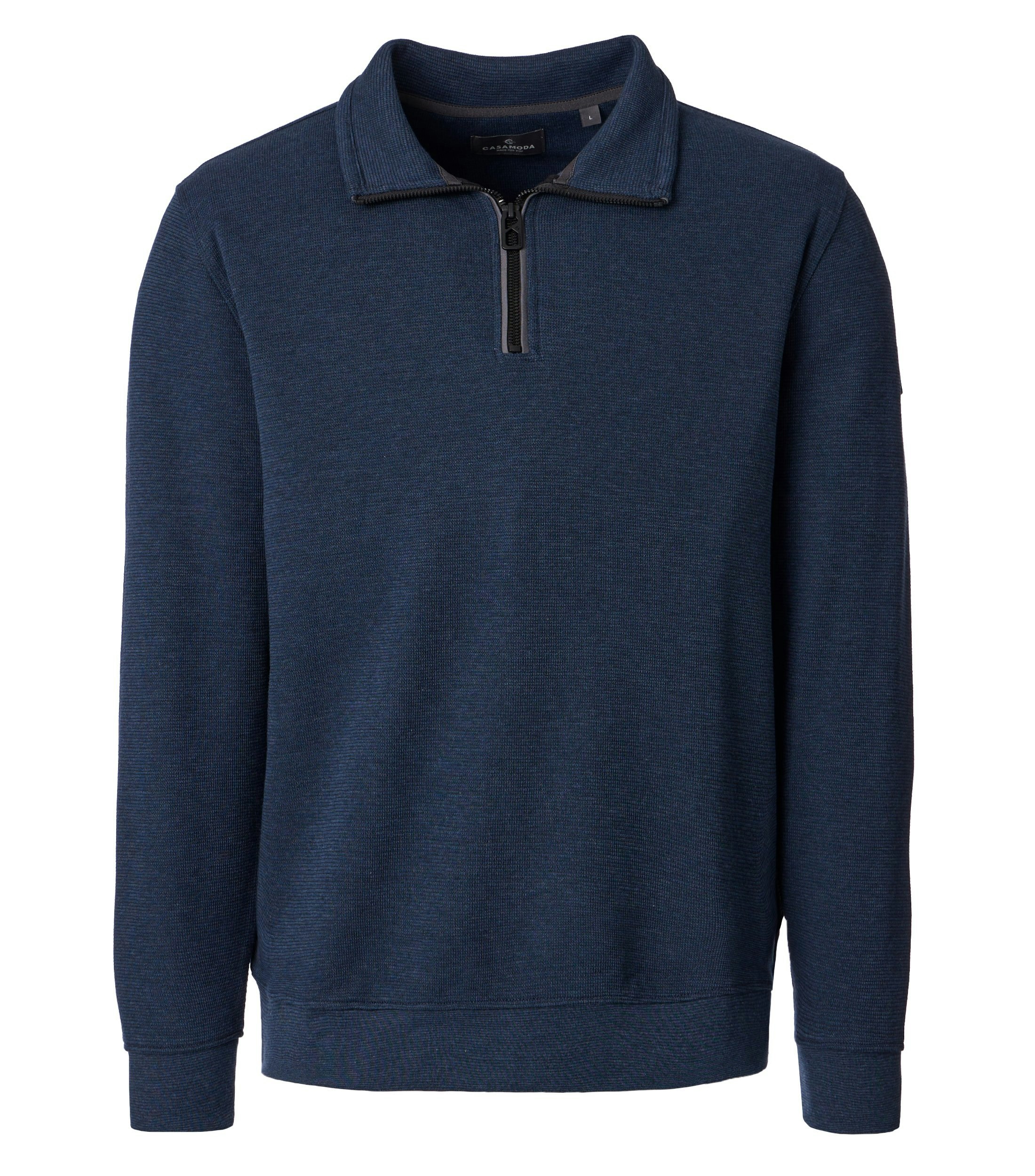 Ein Troyer im uni Muster in der Farbe Blau