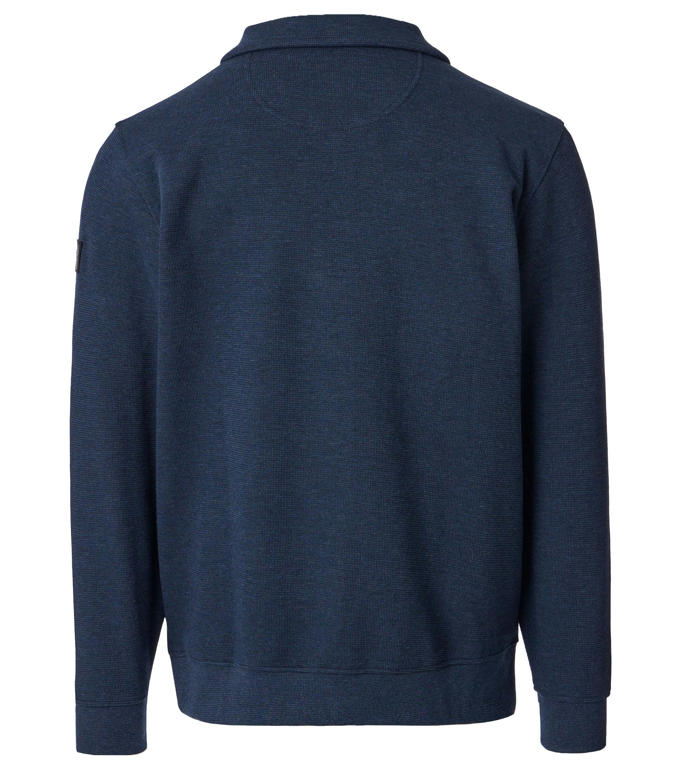 Sweattroyer im unifarbenen Design in der Farbe Blau