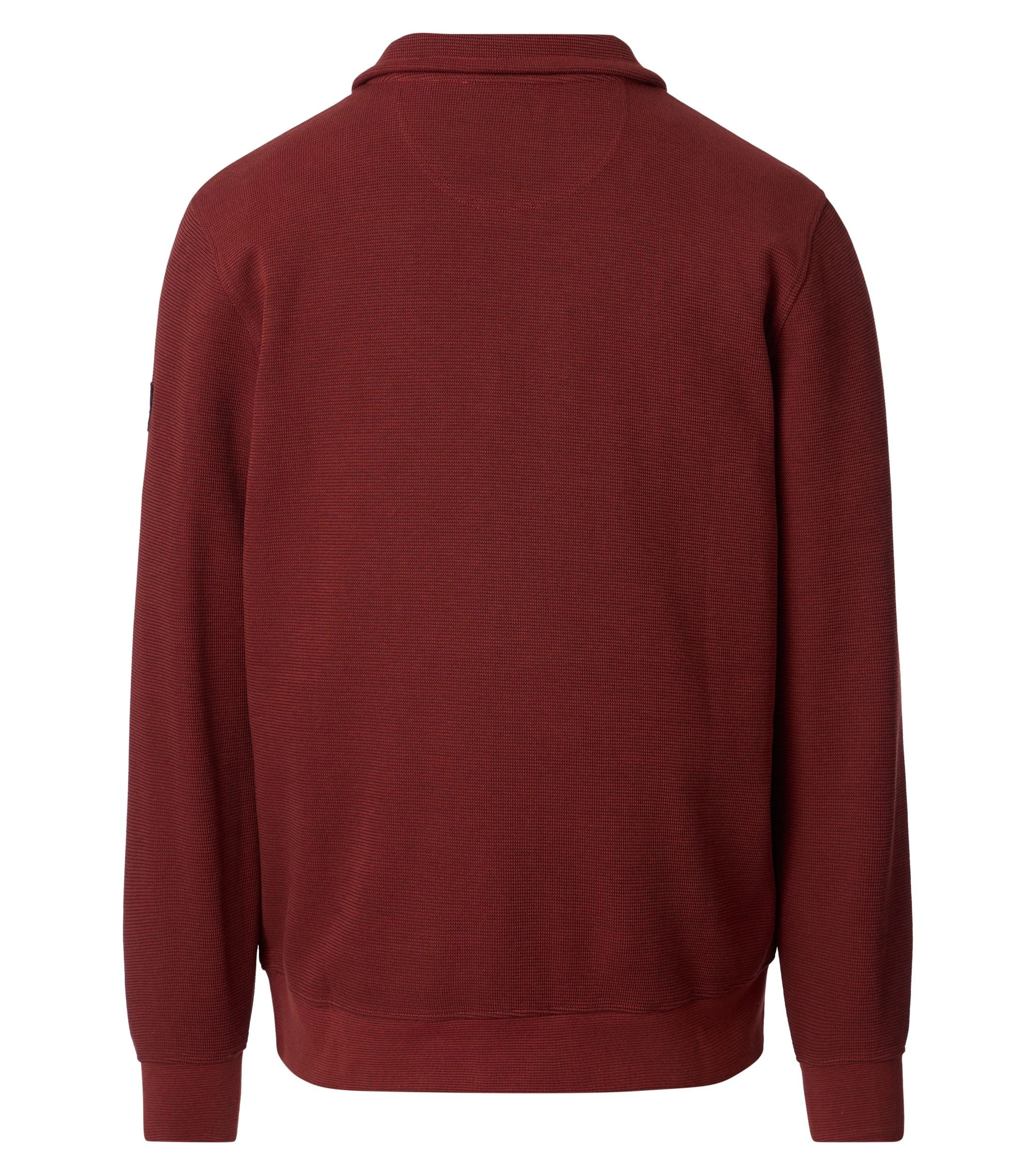 Sweattroyer im unifarbenen Design in der Farbe Rot