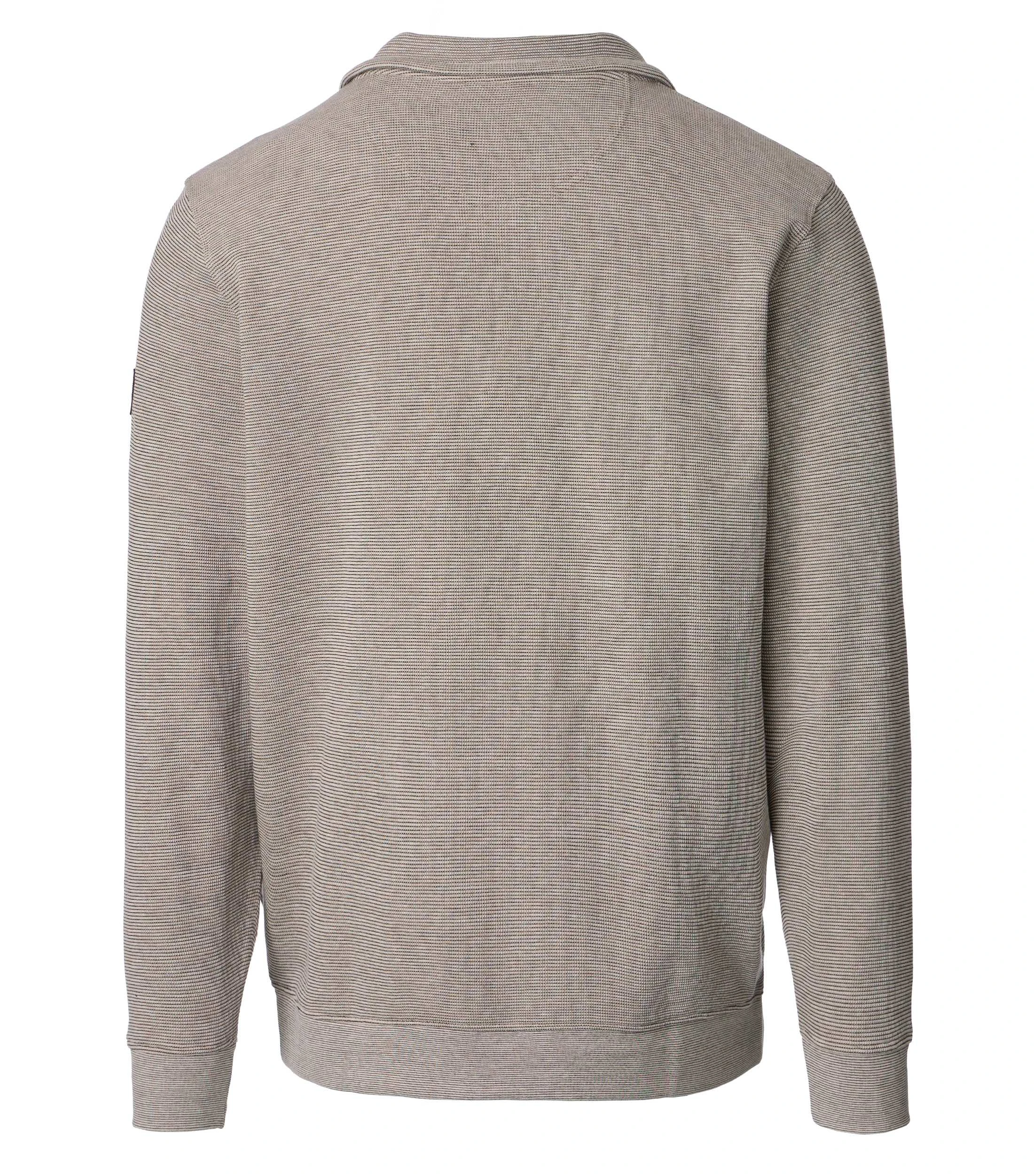 Sweattroyer im unifarbenen Design in der Farbe Beige