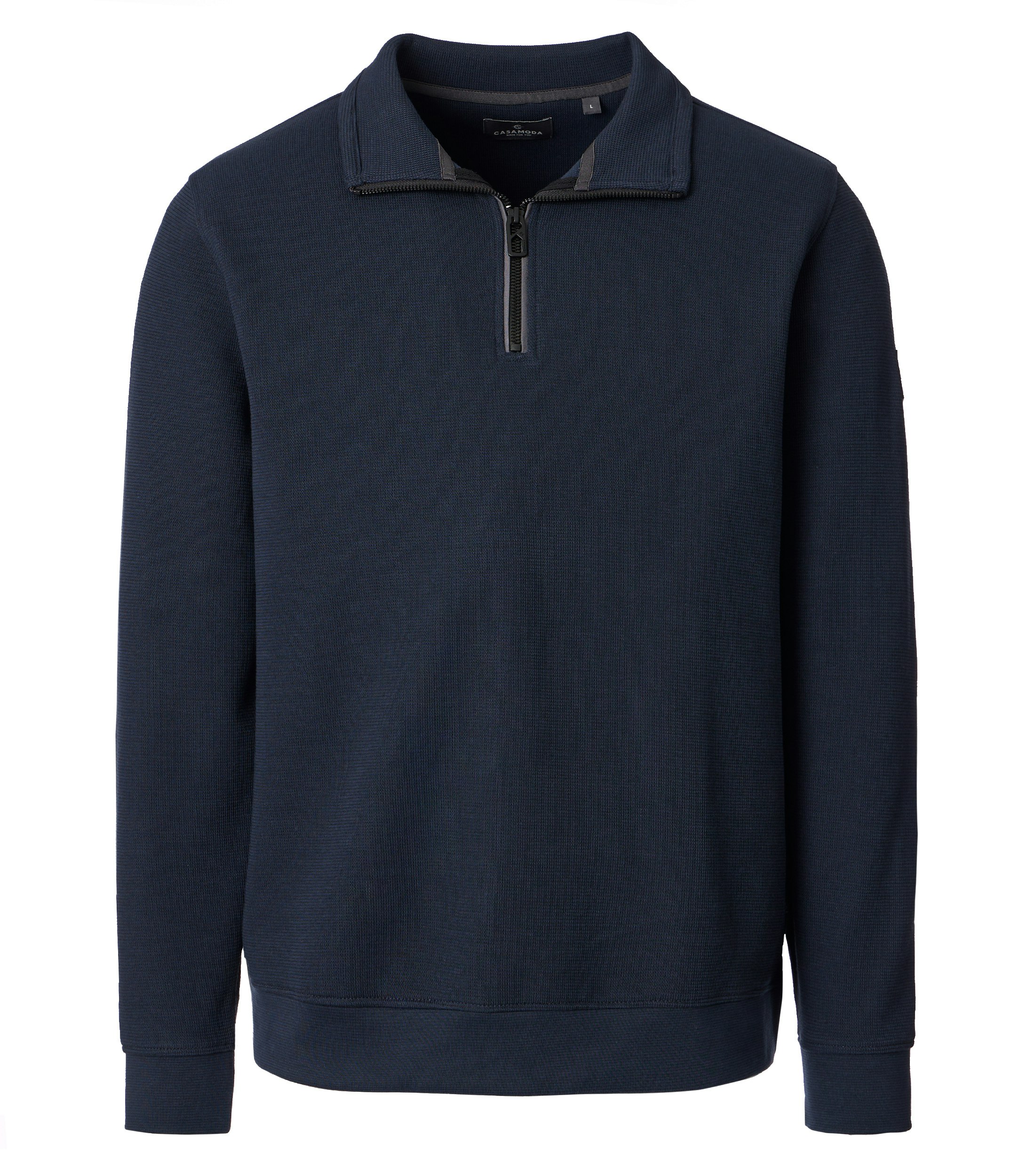 Ein Troyer im uni Muster in der Farbe Dunkelblau