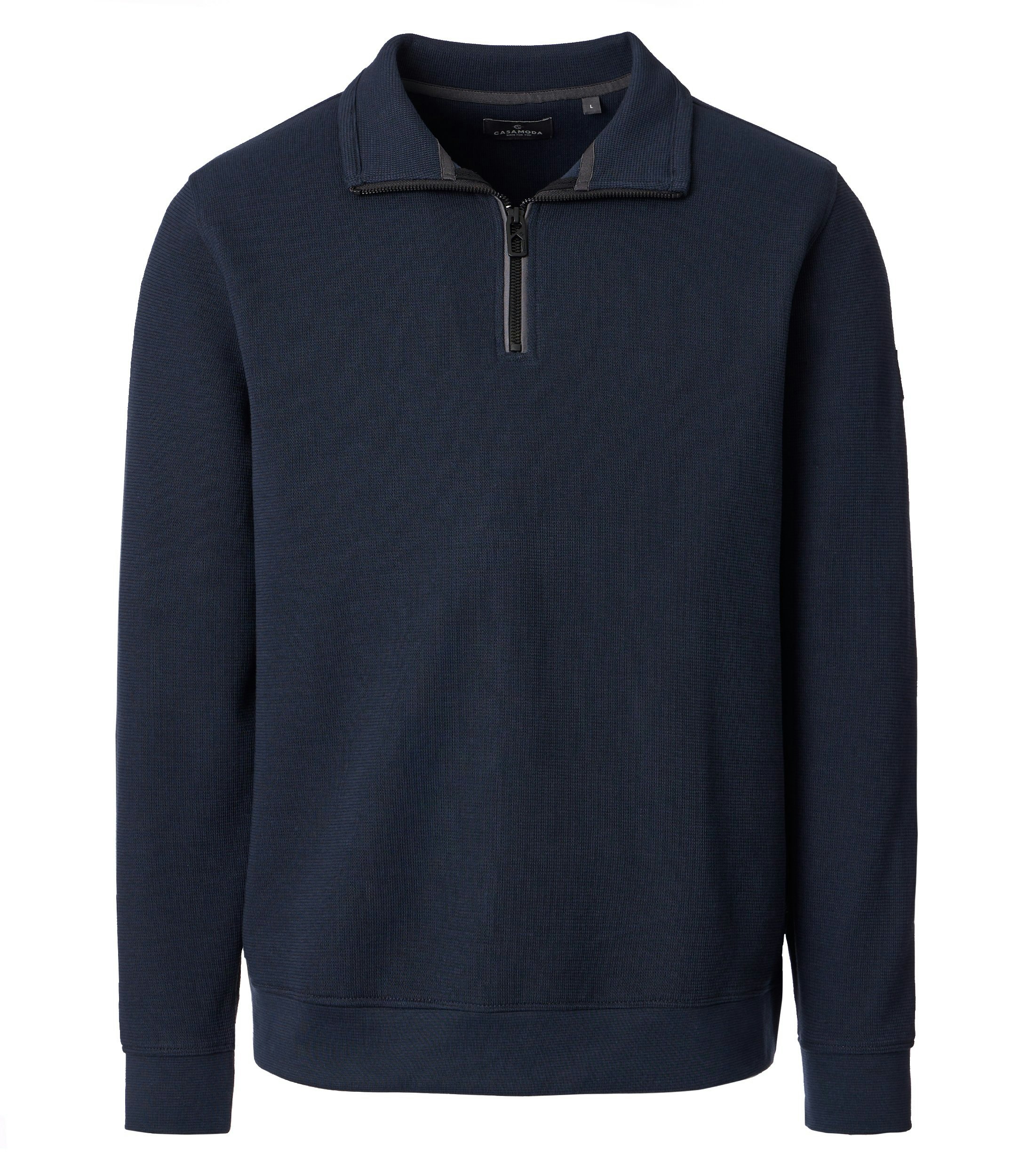 Ein Troyer im uni Muster in der Farbe Dunkelblau