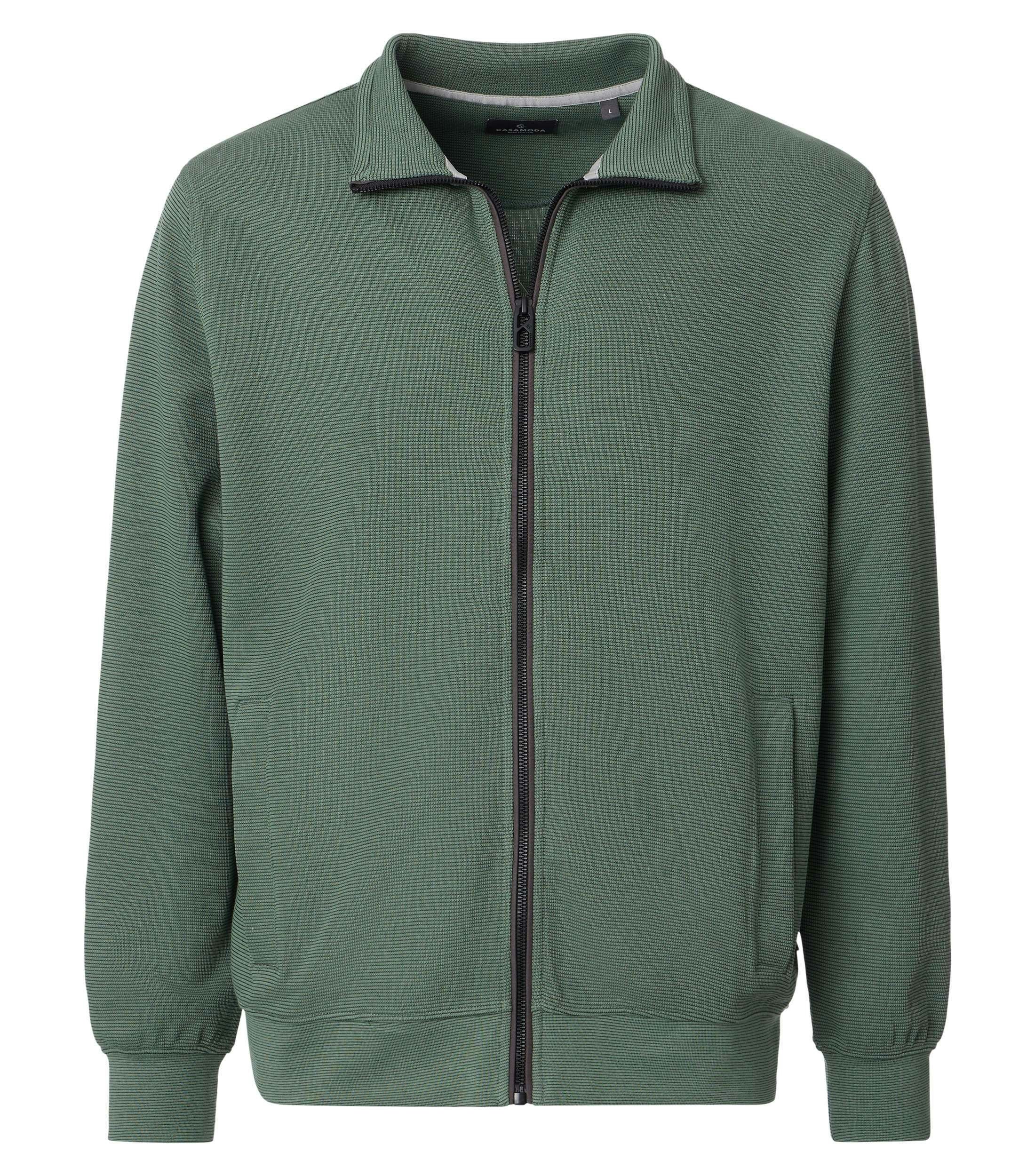 Eine Sweatweste im uni Muster in der Farbe Grün